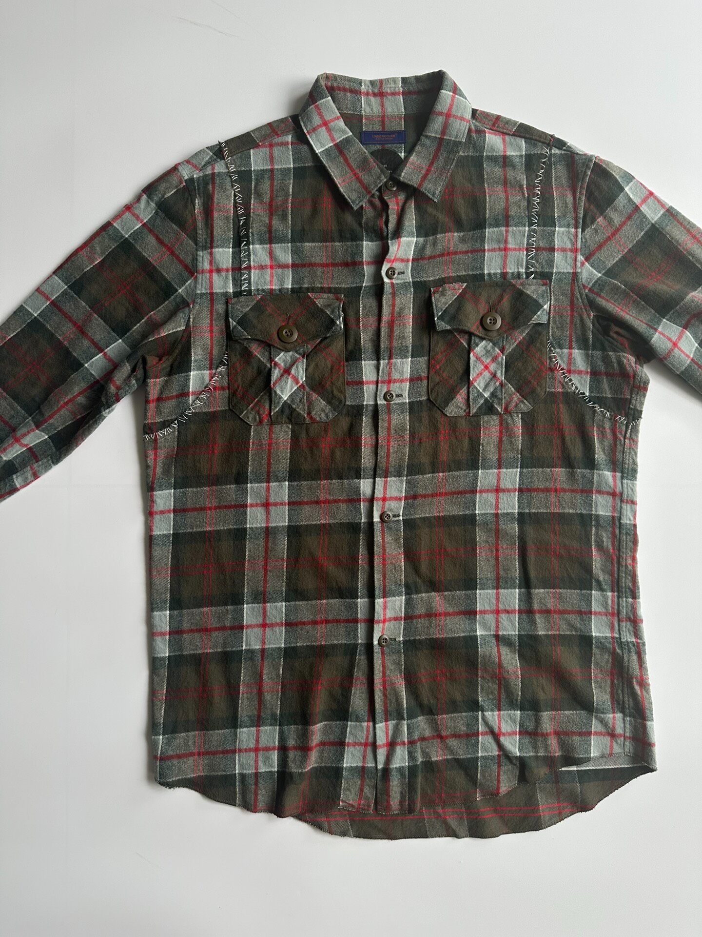 Undercover 03SS SCAB Plaid Shirt — detail