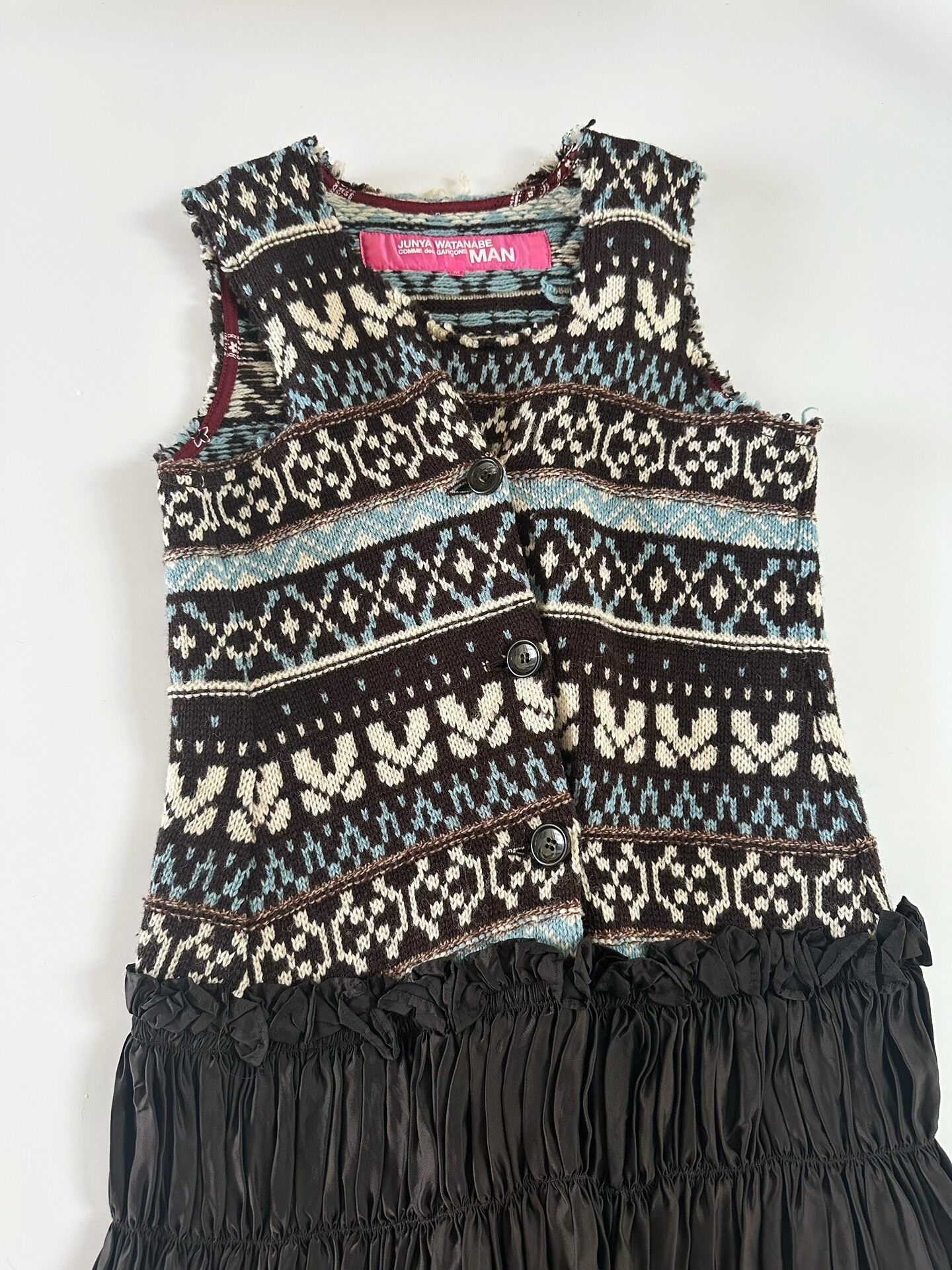 Junya Watanabe Sleeveless Wool Dress — detail