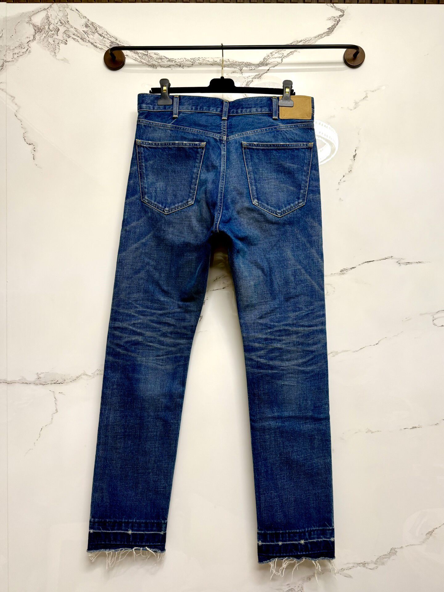 Celine 23ss Runway Dark Blue Jeans — back