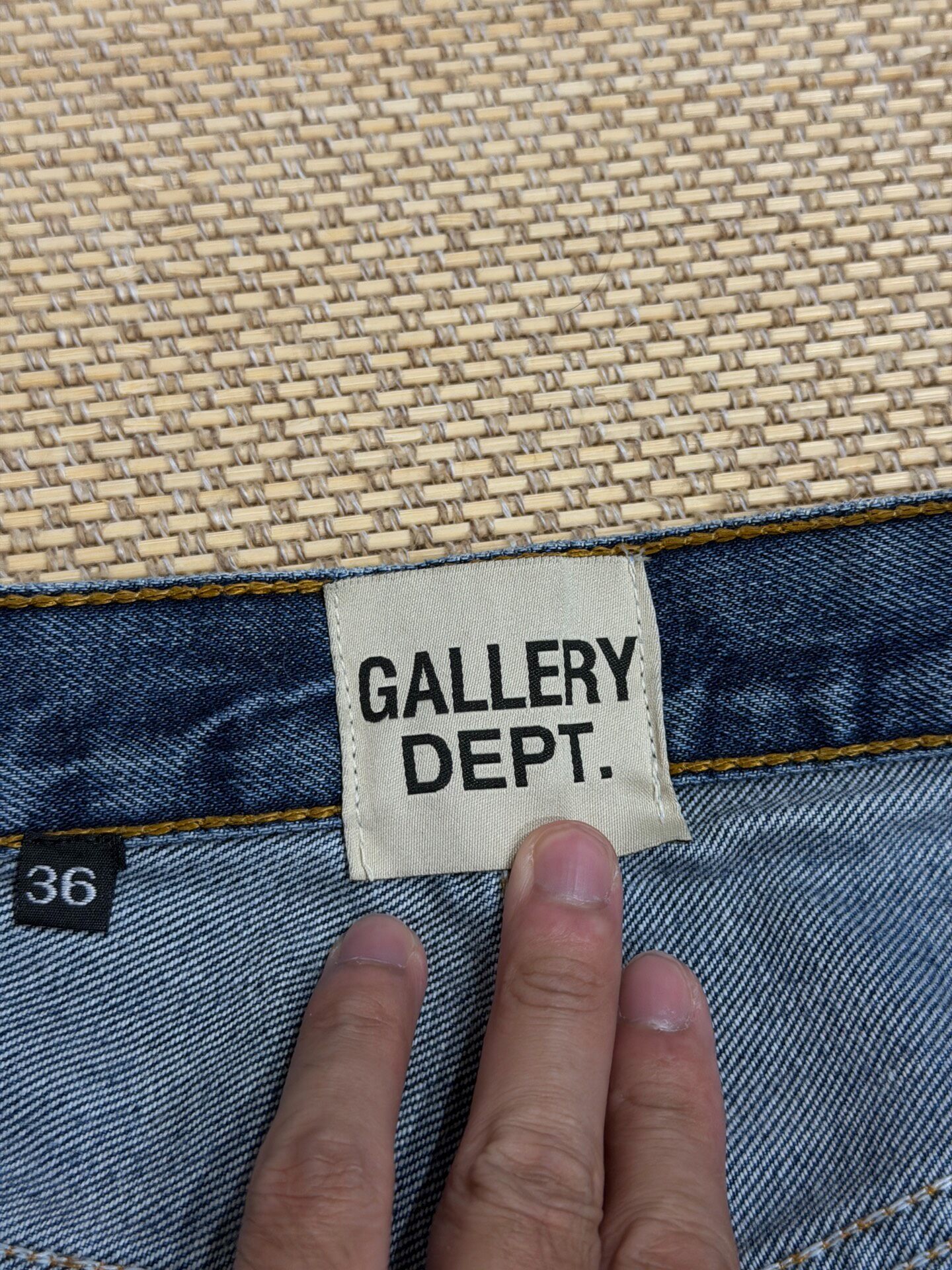 Gallery Dept Ripped Flare Jeans — back