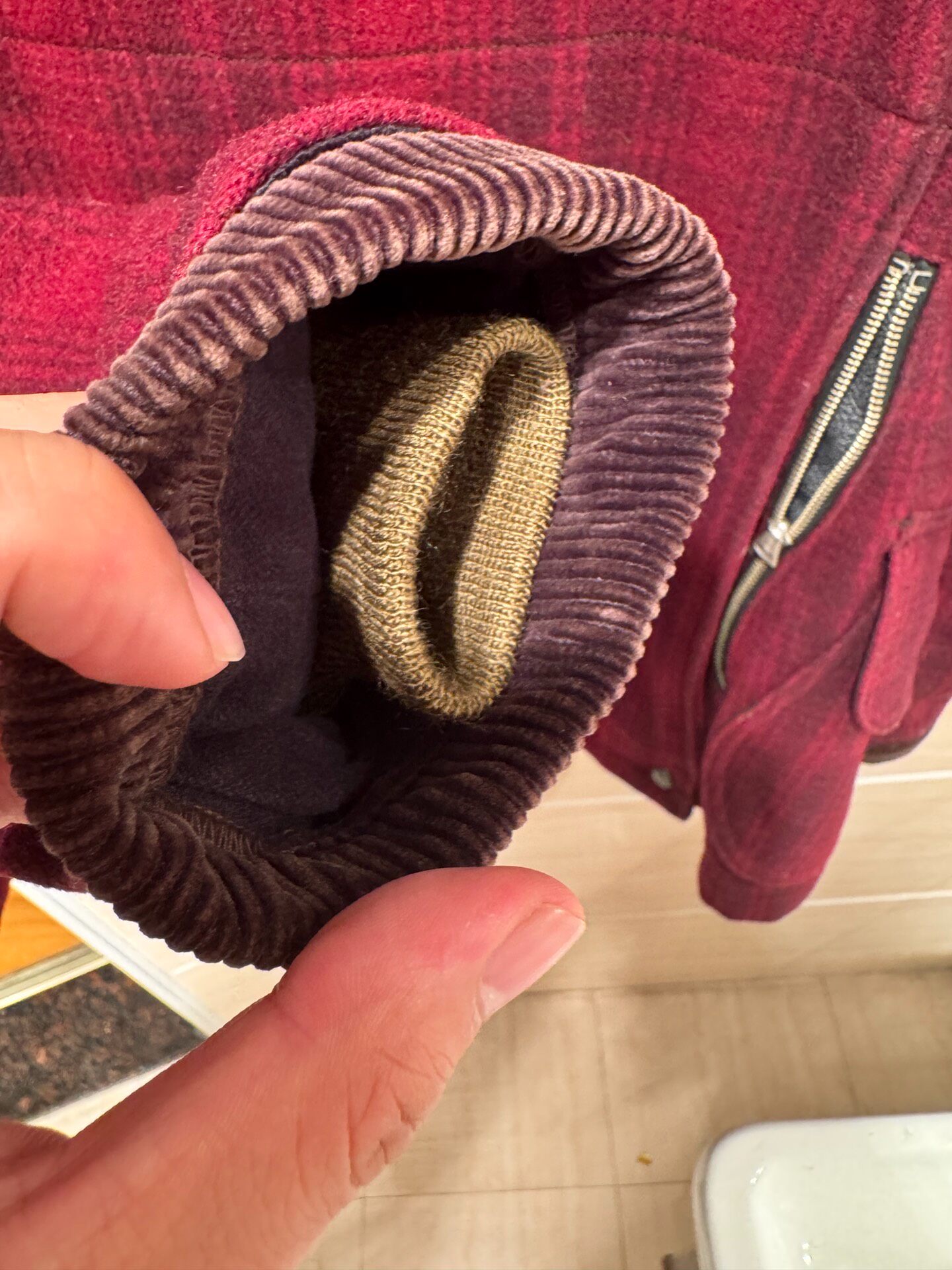 Freewheelers Heavy Wool Hunting Jacket — label