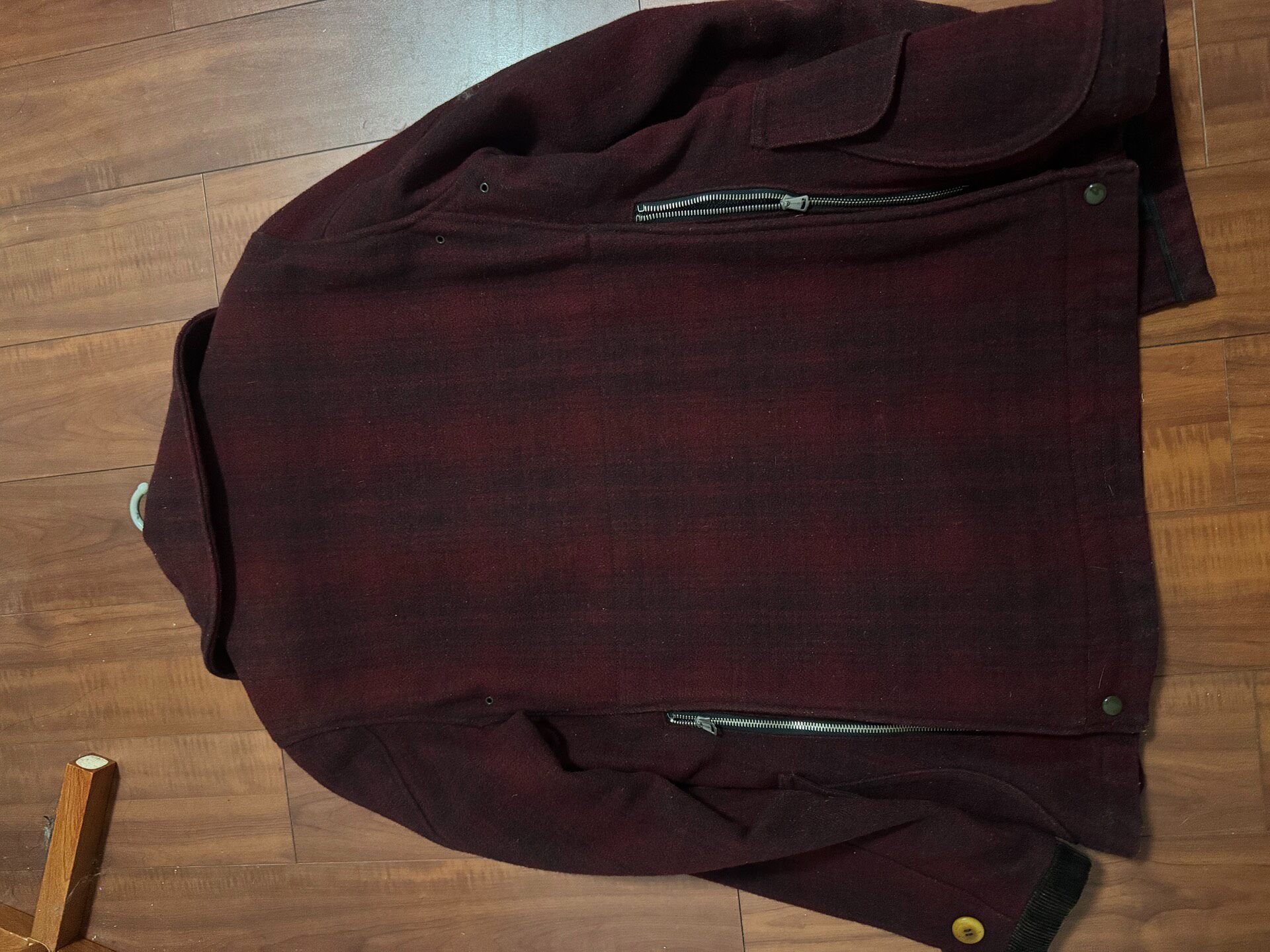Freewheelers Heavy Wool Hunting Jacket — back