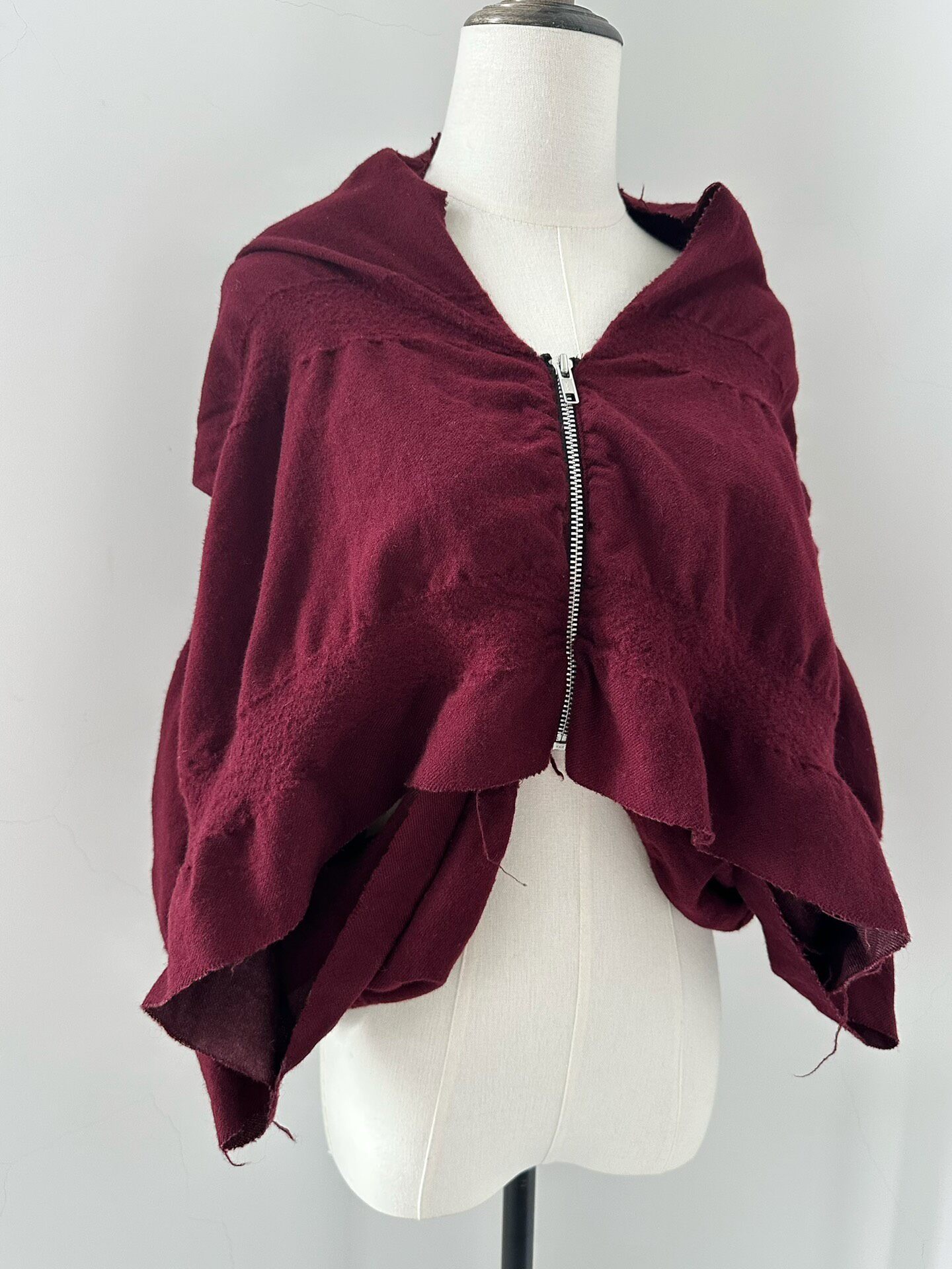 Comme des Garcons Wool Cape Top — detail