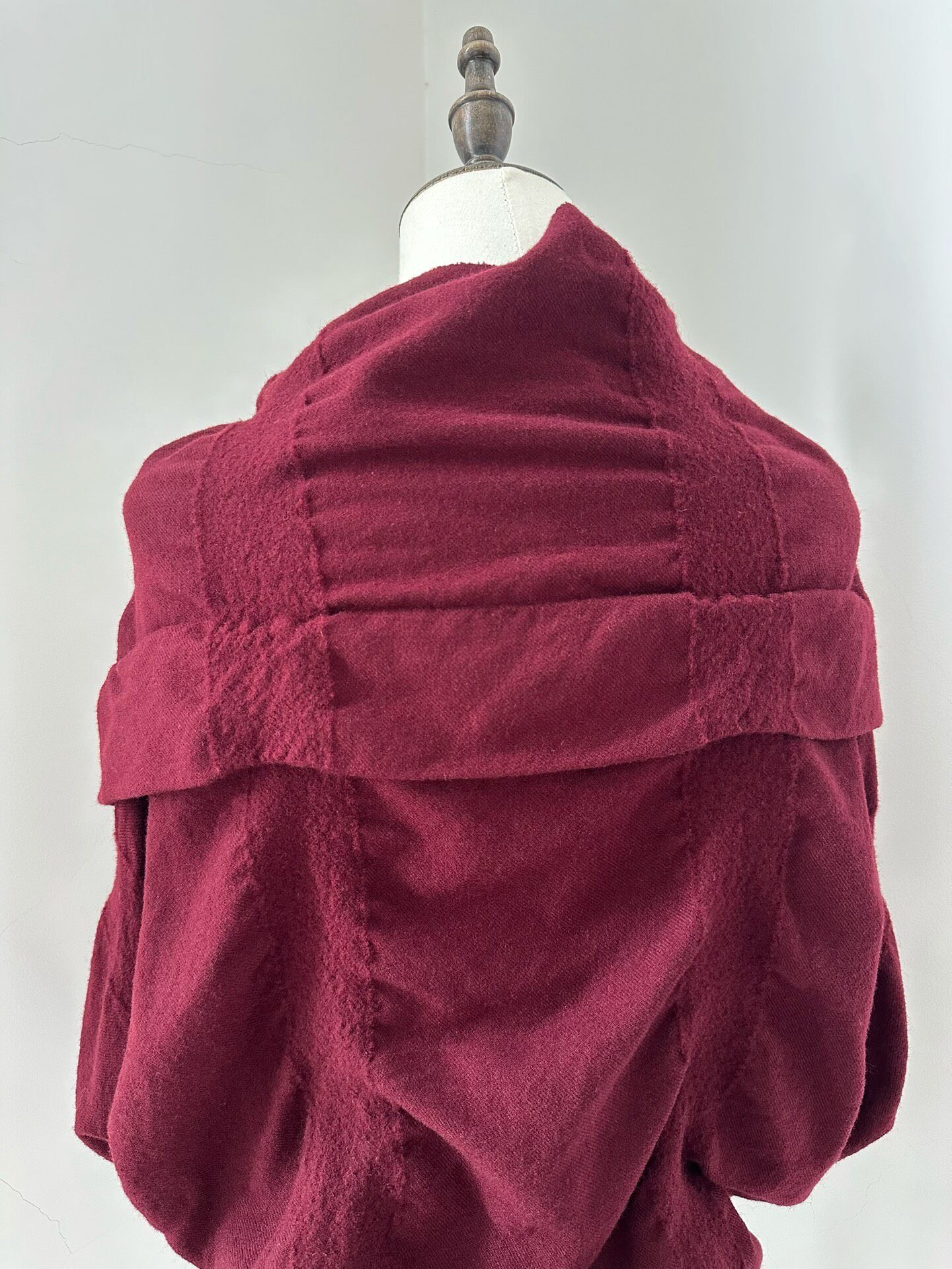 Comme des Garcons Wool Cape Top — back