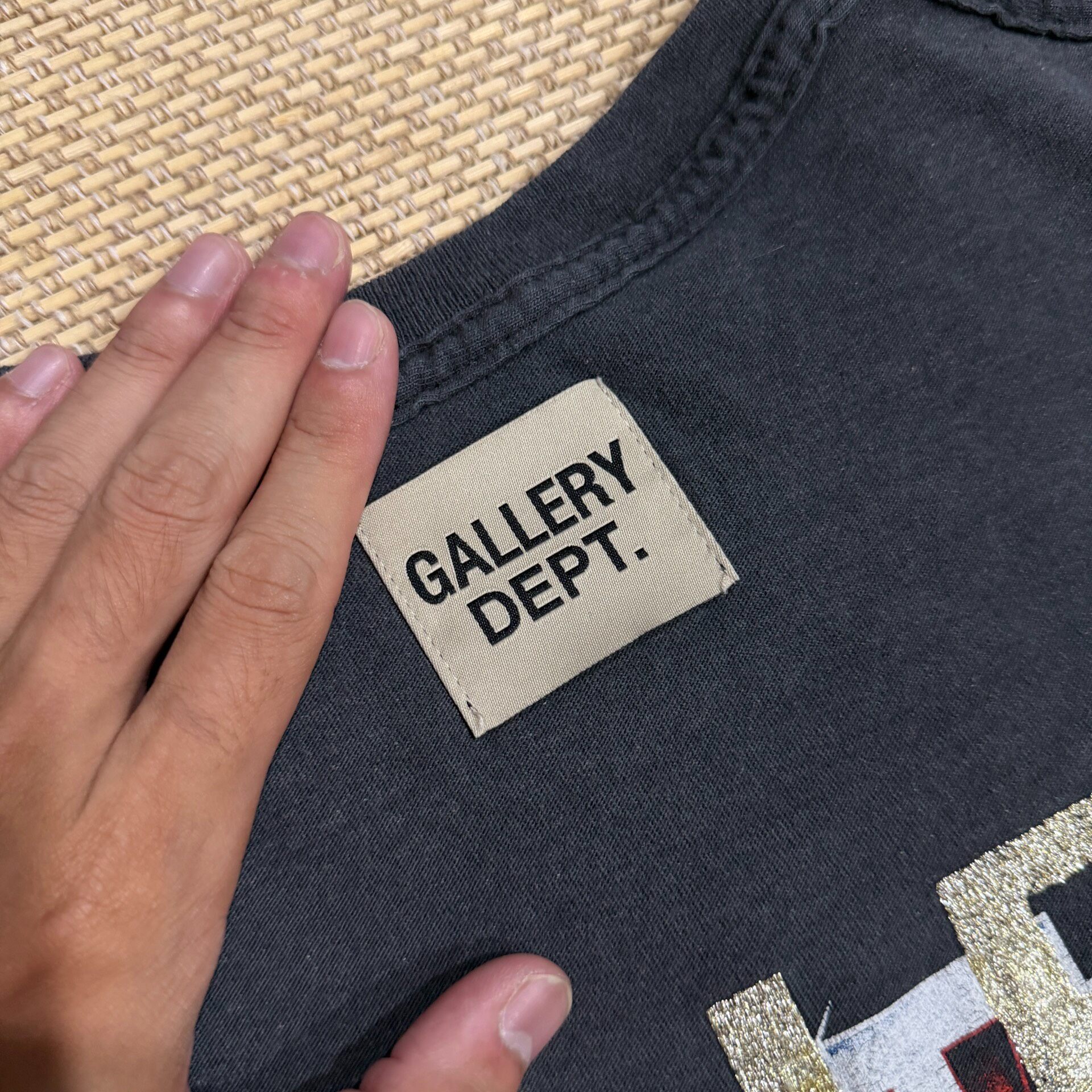 Gallery Dept Limited Double-Sided Short Sleeve Tee — label