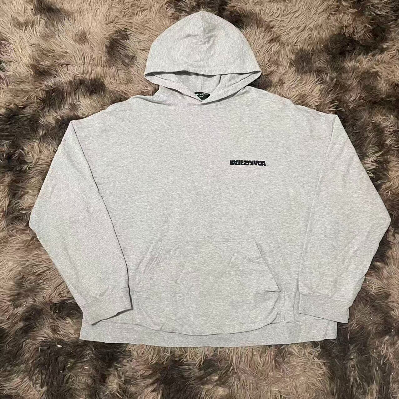 Balenciaga Oversized Gray Hoodie