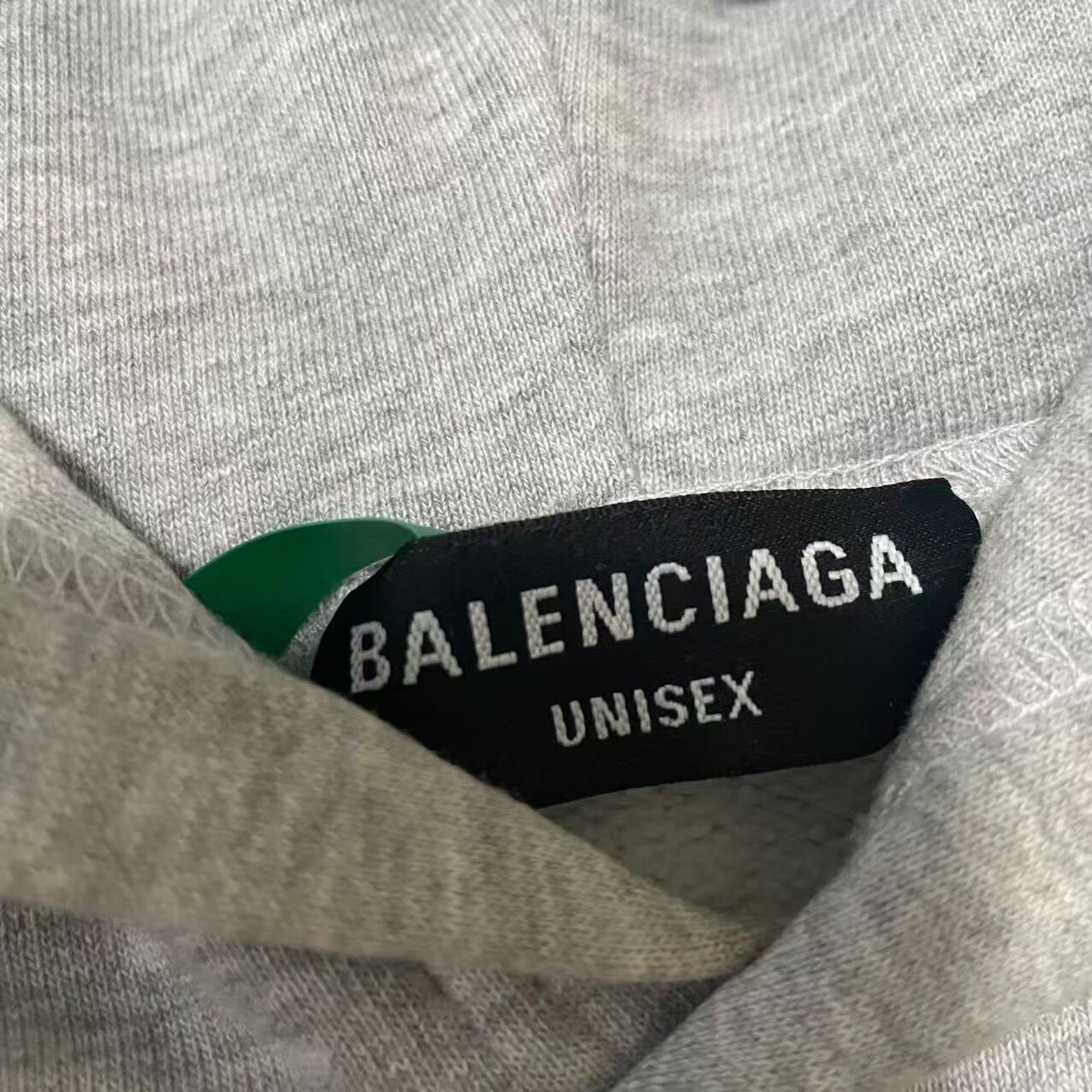 Balenciaga Oversized Gray Hoodie — detail