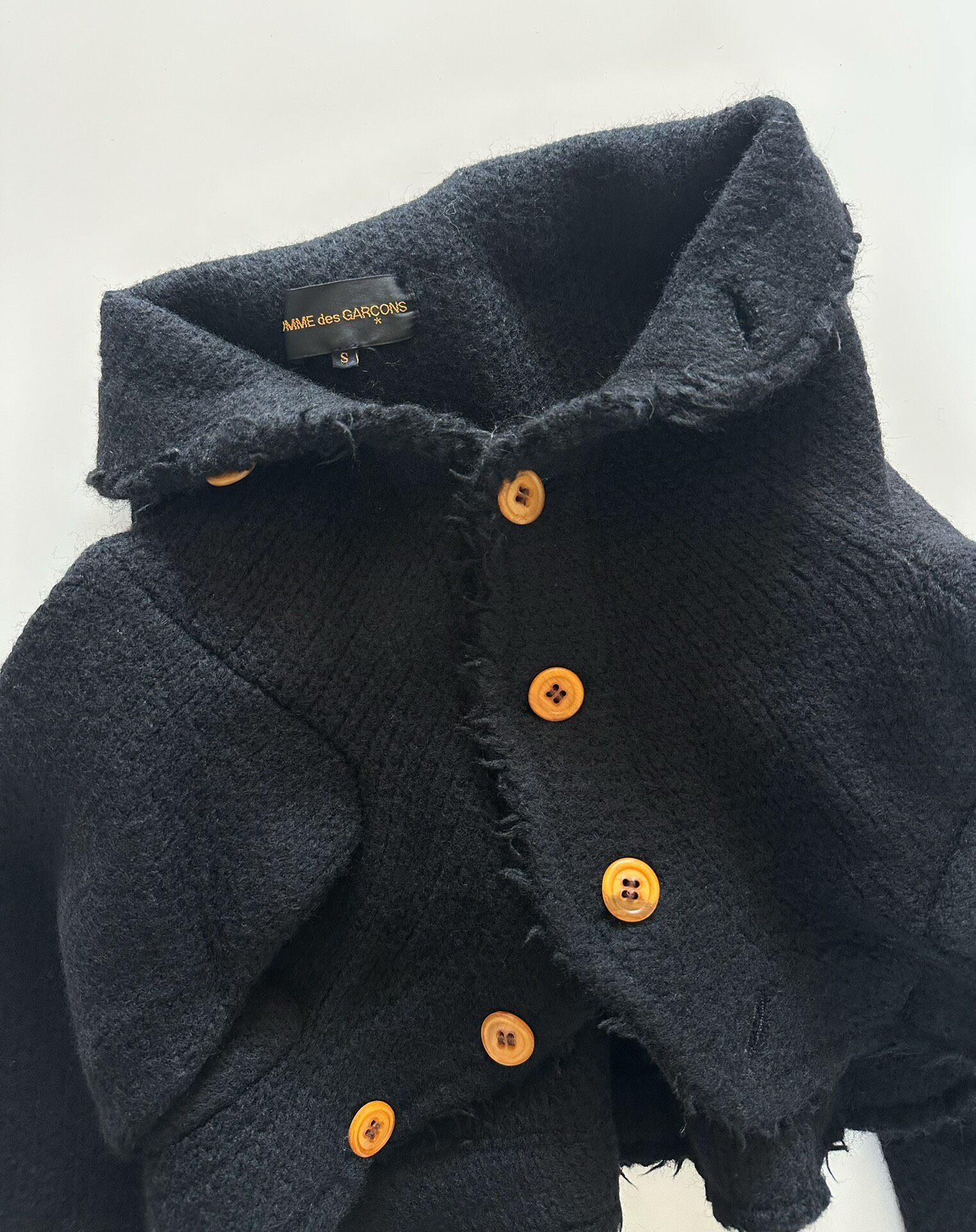 Comme des Garcons 2002 Runway Wool Top — label