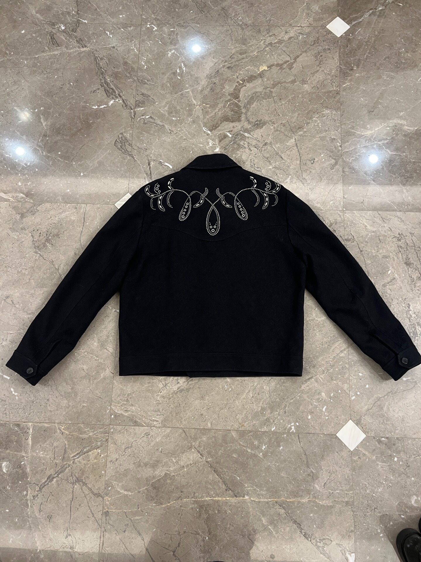 Saint Laurent 19SS Beaded Wool Jacket — front