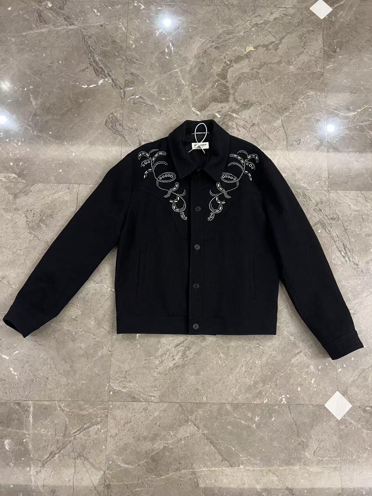 Saint Laurent 19SS Beaded Wool Jacket