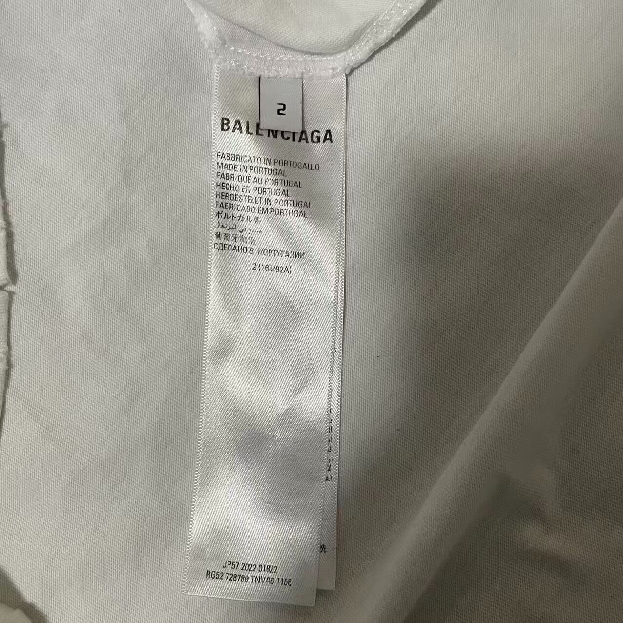 Balenciaga x Adidas Oversized Long Sleeve Top — back