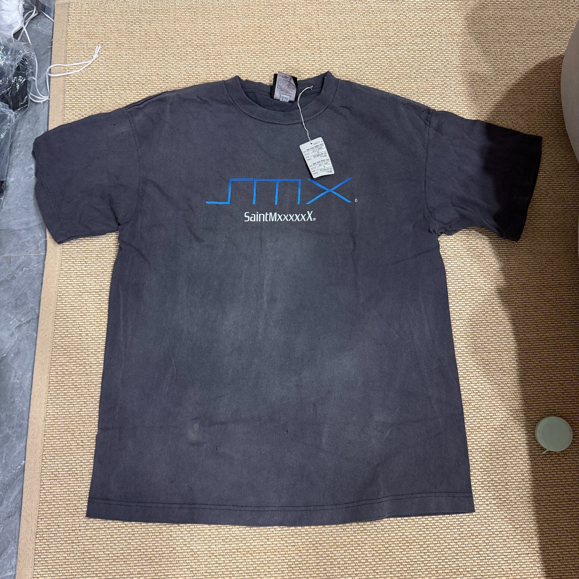 Saint Michael PS5 Dark Washed Gray Tee