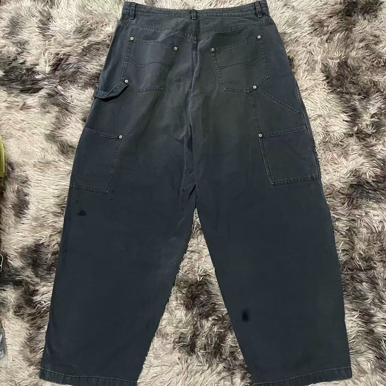 Balenciaga 24FW Distressed Work Pants — front