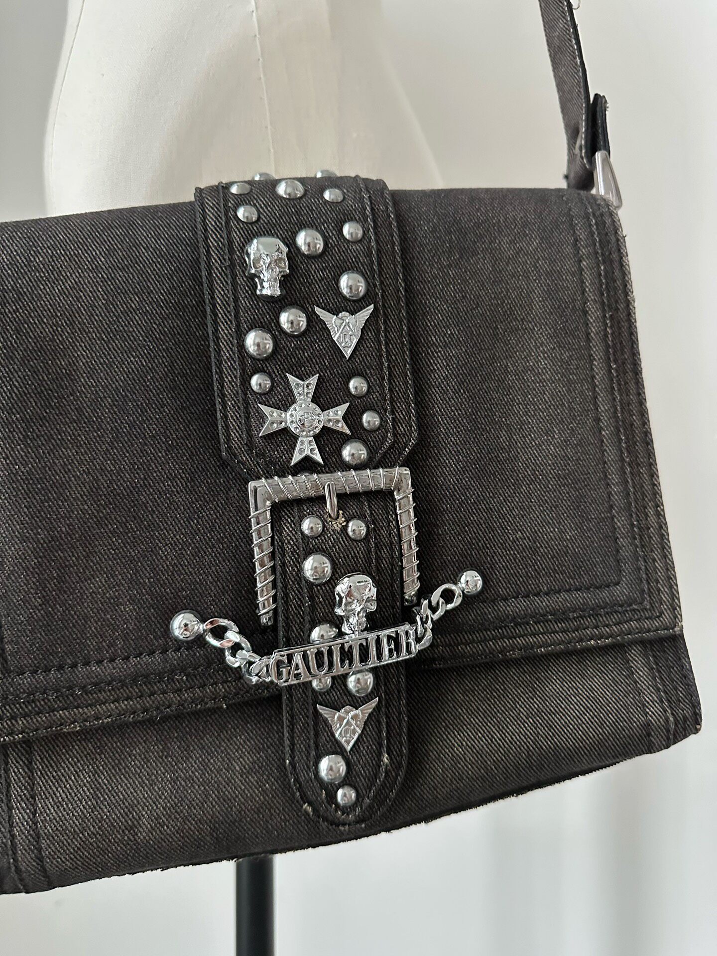 Jean Paul Gaultier Vintage Shoulder Bag — label