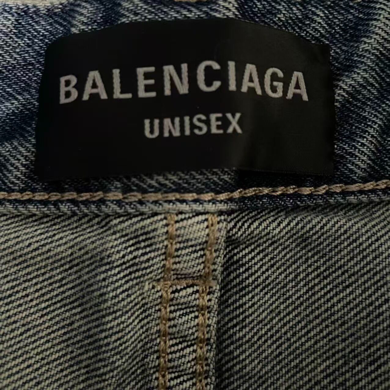 Balenciaga FW24 Wash Baggy Jeans — back