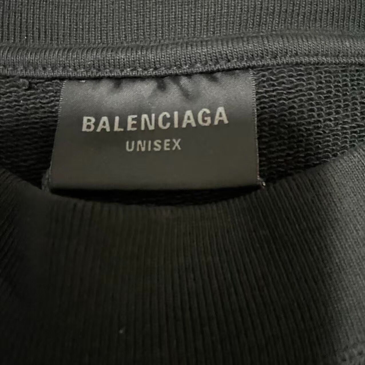 Balenciaga Reflective Logo Crewneck Sweatshirt — detail