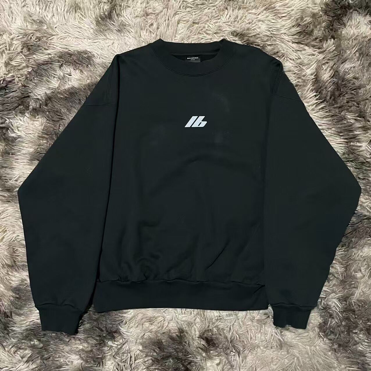 Balenciaga Reflective Logo Crewneck Sweatshirt