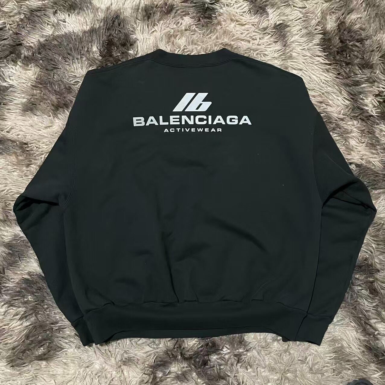 Balenciaga Reflective Logo Crewneck Sweatshirt — front