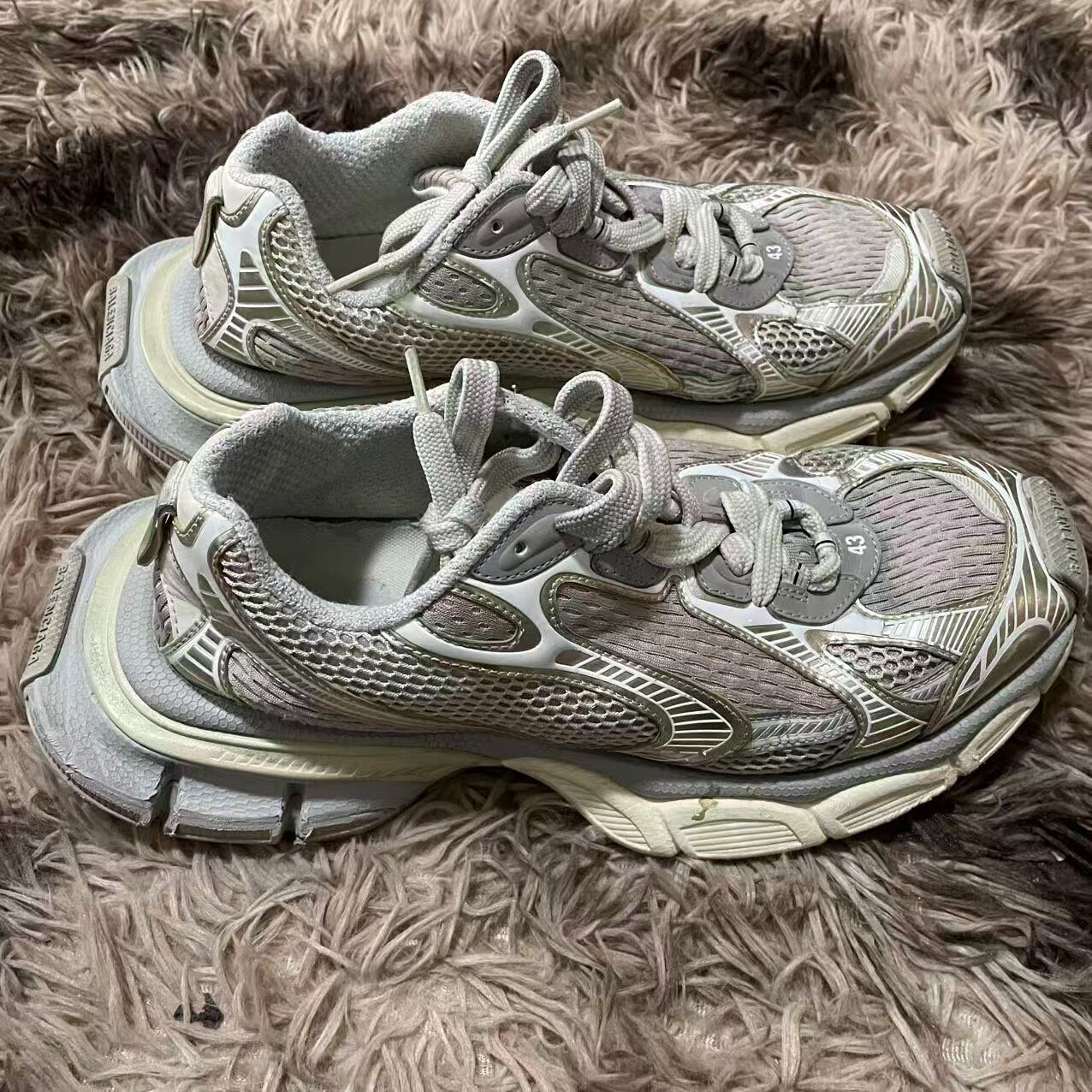 Balenciaga 3XL Beige Sneakers Size 43 — front
