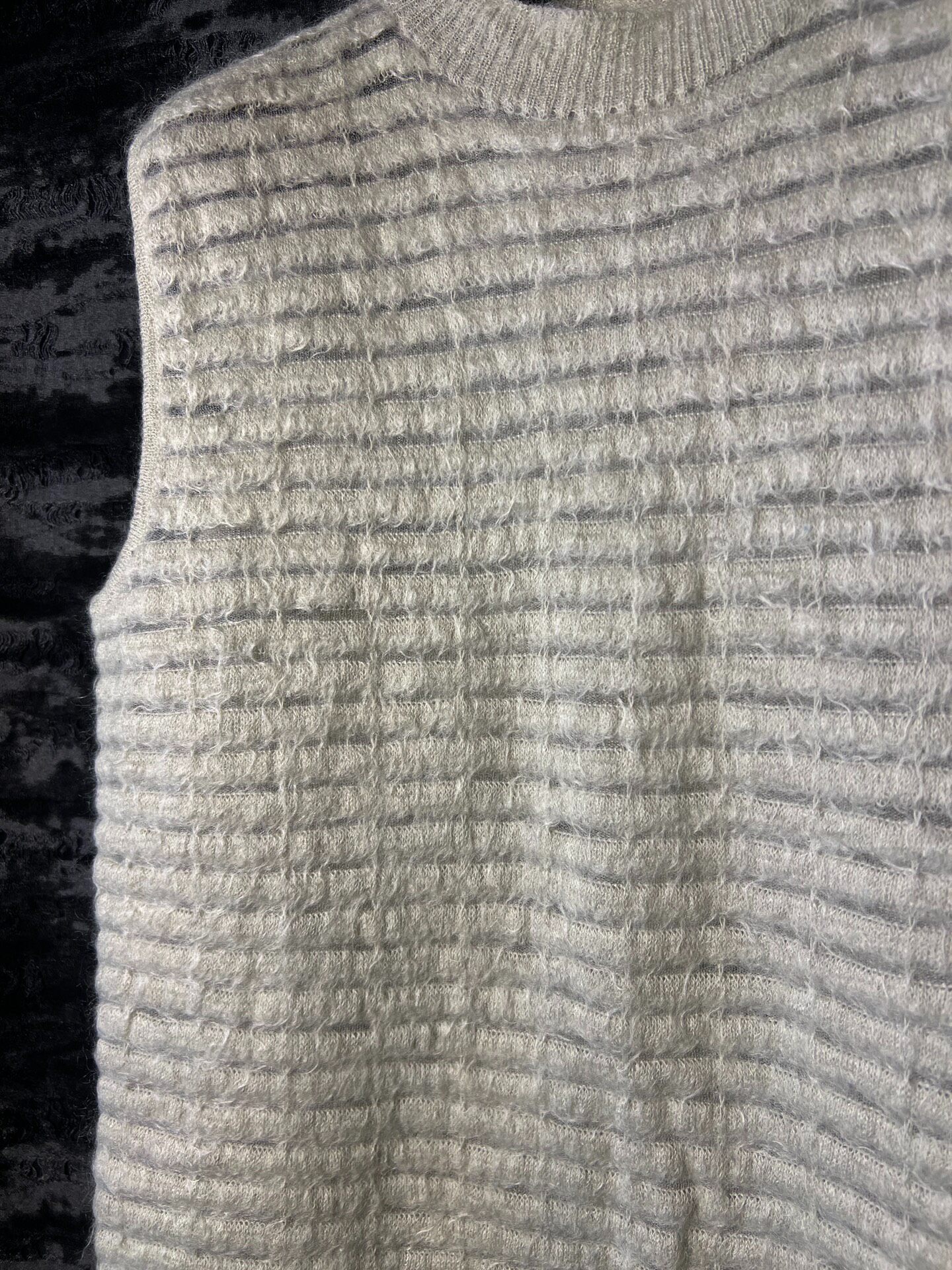 Rick Owens 16FW RP Stripe Cashmere Vest — front