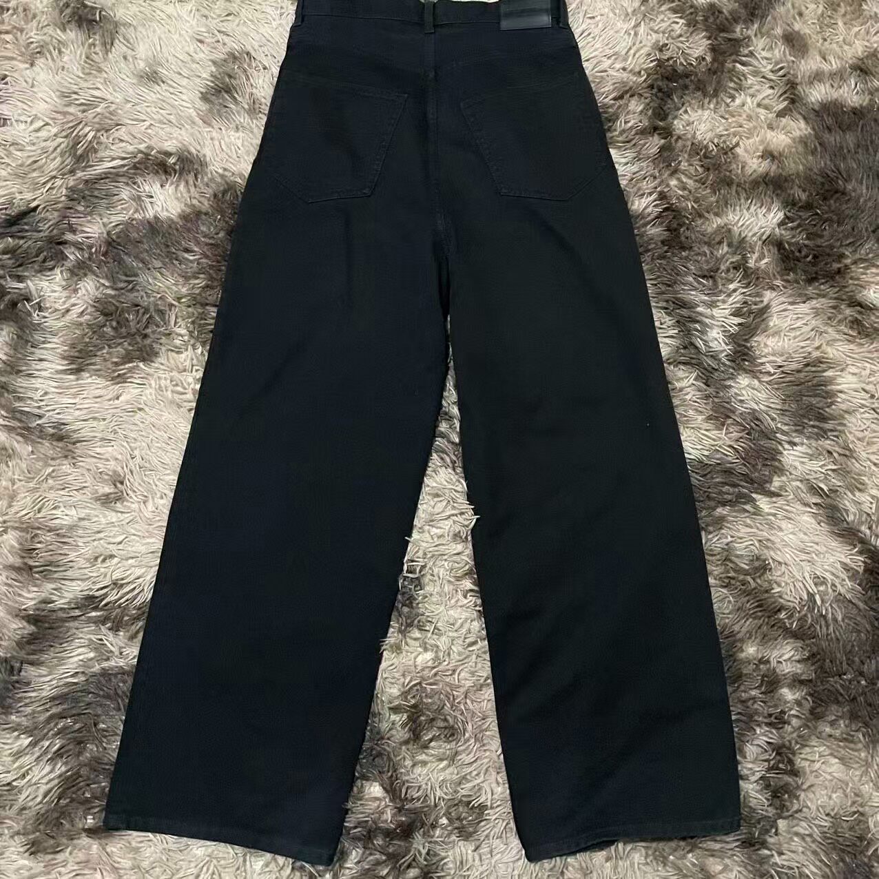 Balenciaga Black Baggy Jeans — front