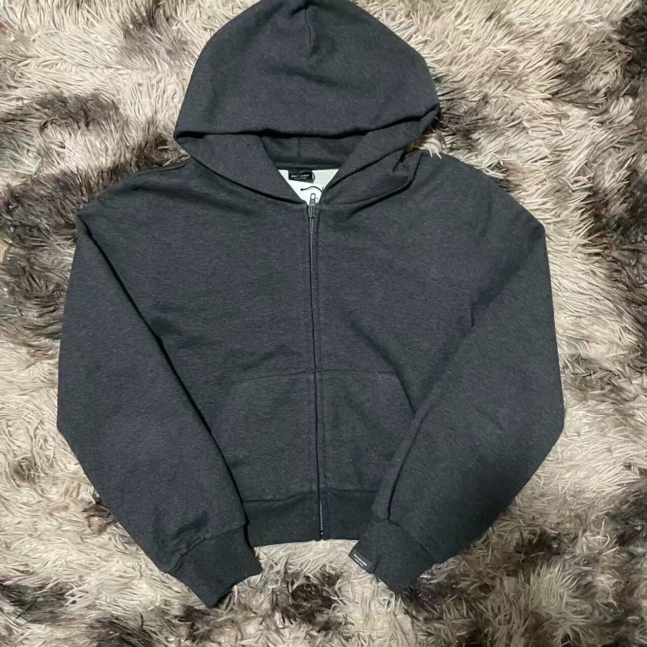 Balenciaga Full-Zip Hooded Robe Jacket