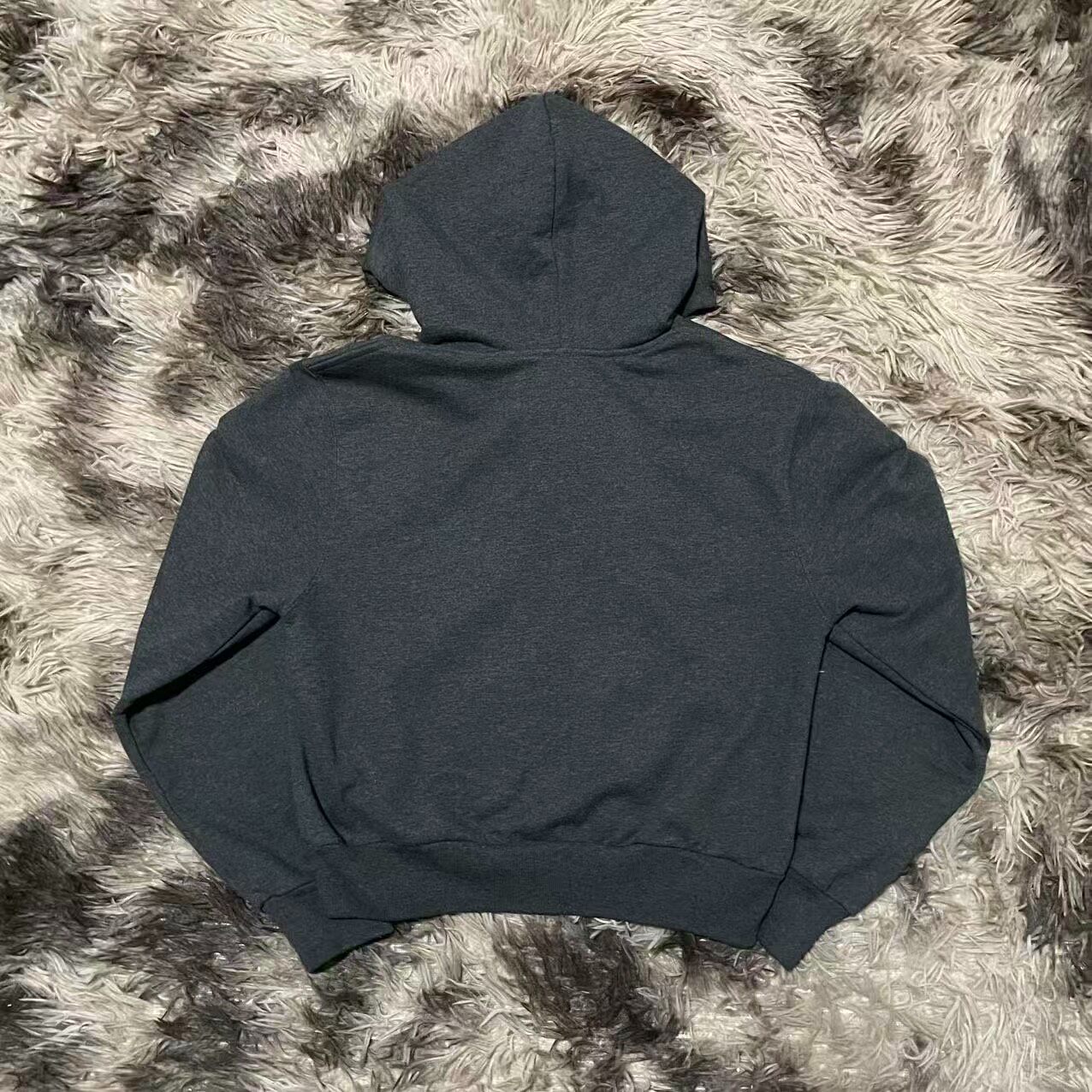 Balenciaga Full-Zip Hooded Robe Jacket — front