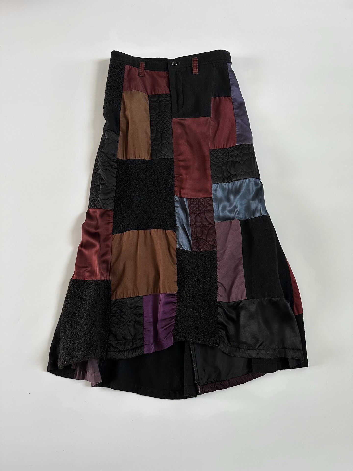 Comme des Garcons 2002 Tricot Patchwork Skirt — back