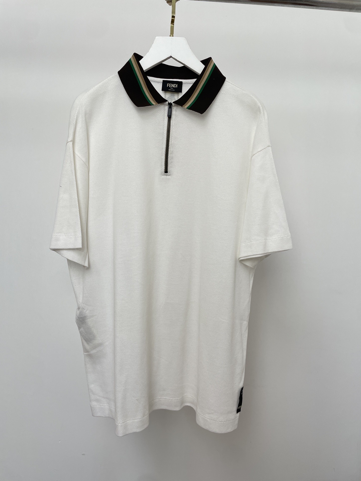 FENDI Men’s White Summer Polo Shirt