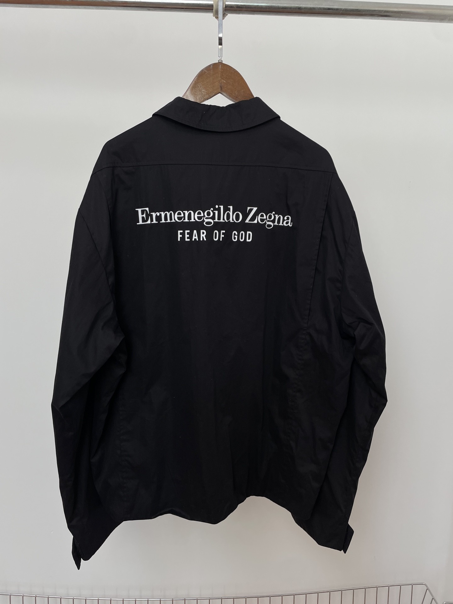 New Zegna x Fear of God Coach Jacket — front