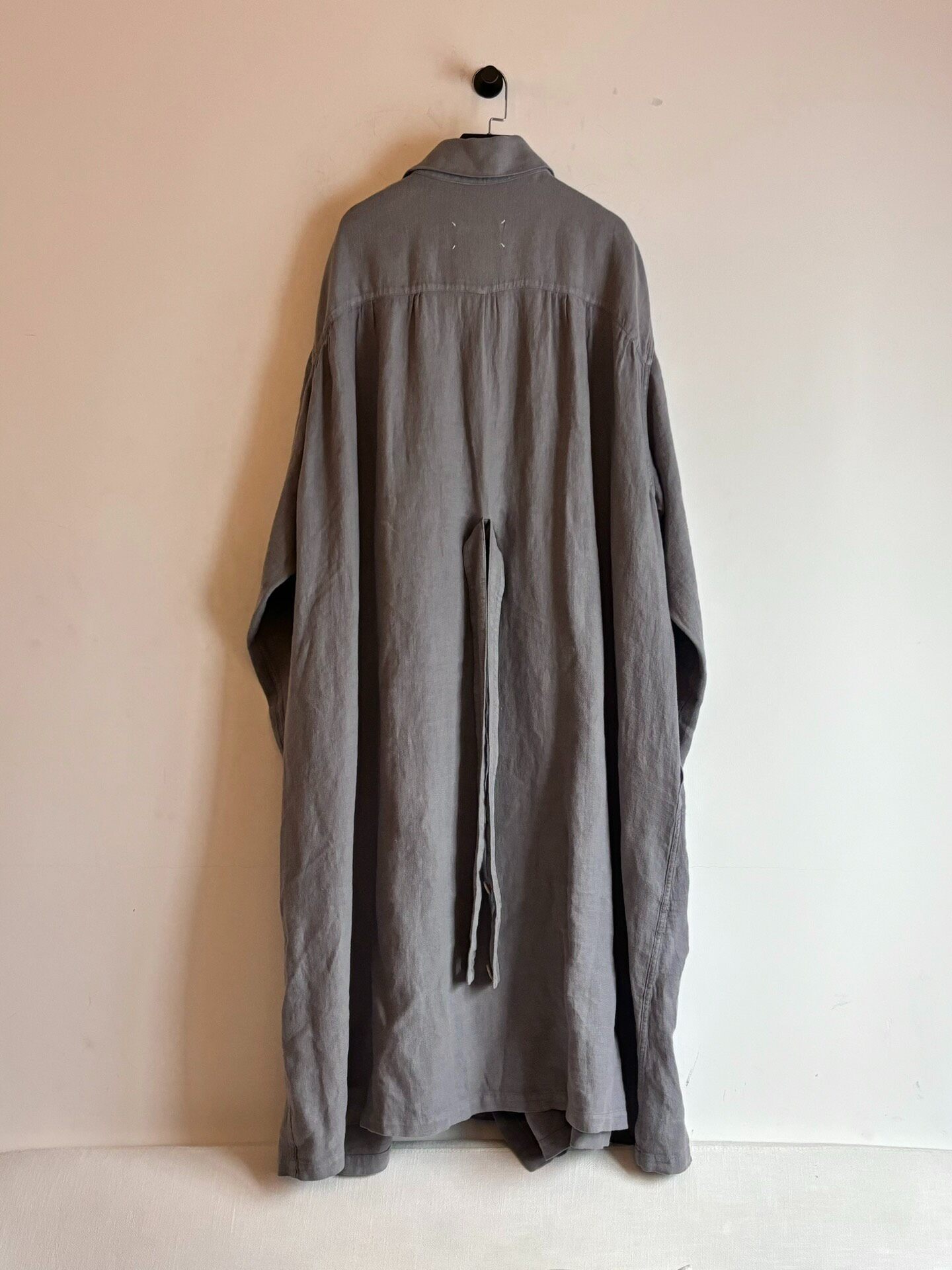 Maison Margiela 2021 Long Gray Coat — label