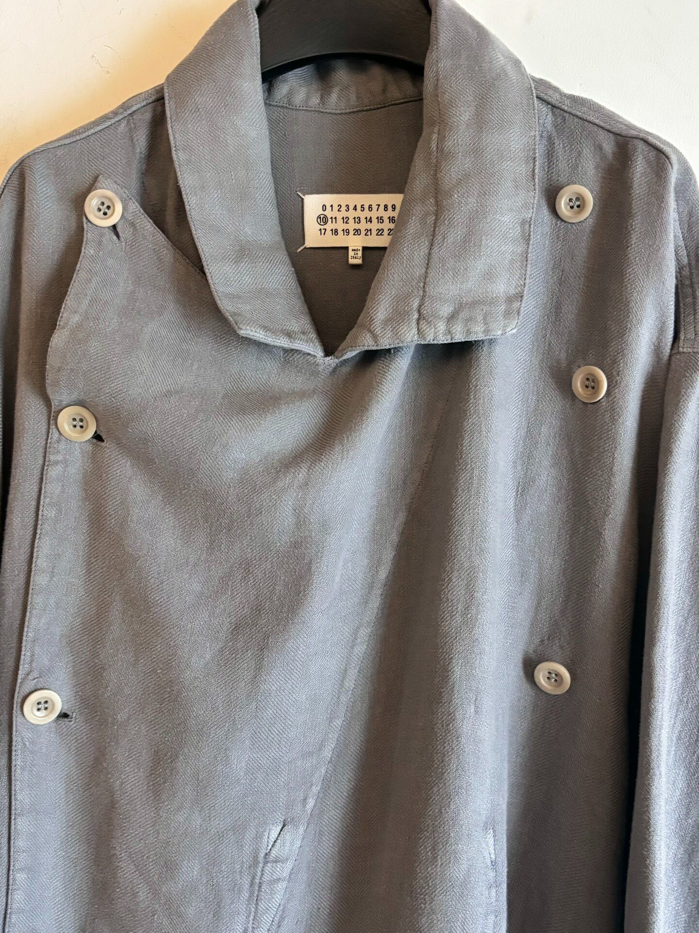 Maison Margiela 2021 Long Gray Coat — back
