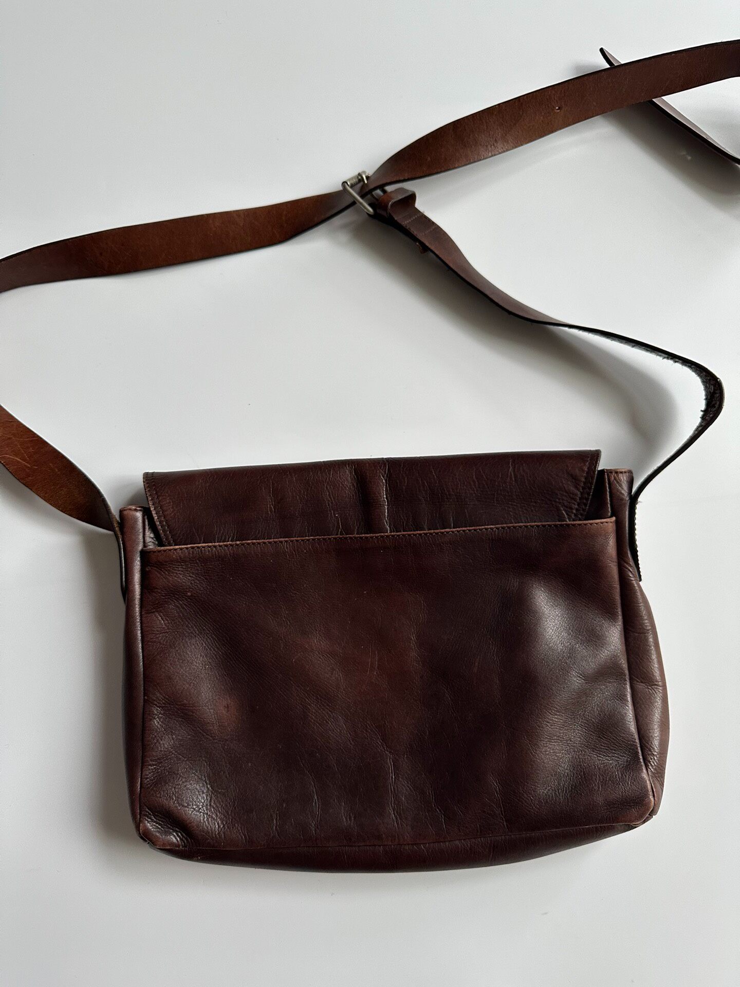 Dries Van Noten Vintage Leather Crossbody Bag — back