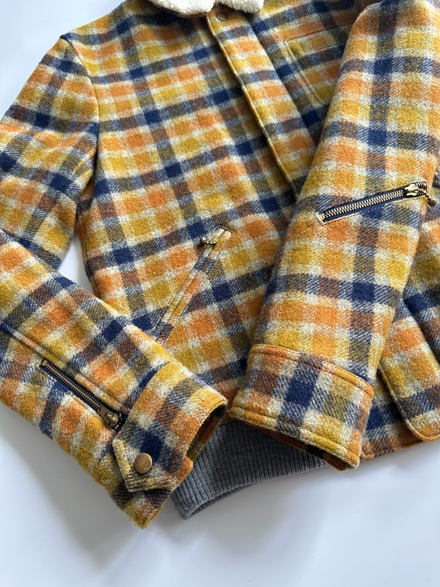 UNDERCOVER Plaid Padded Jacket — label