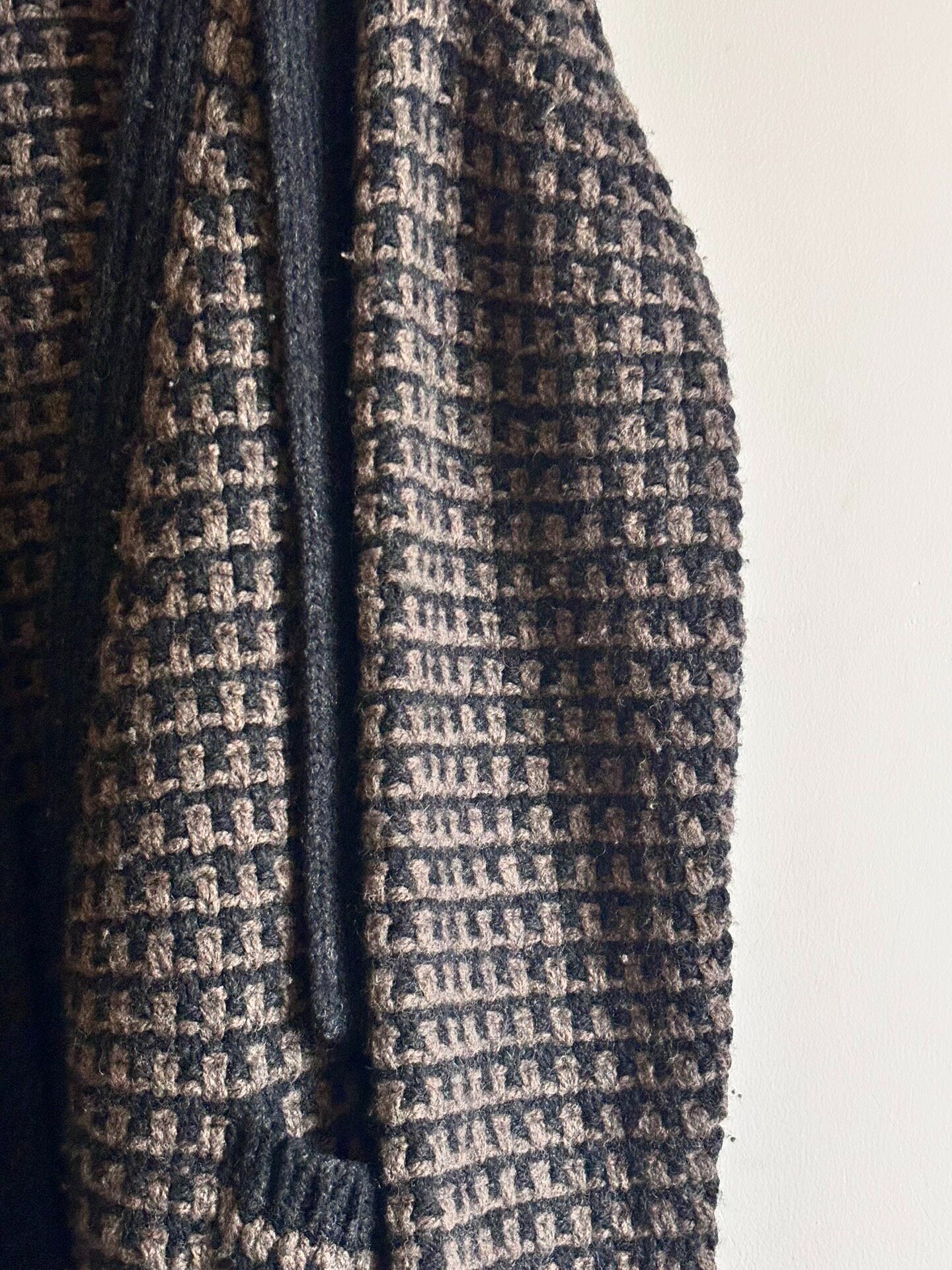 Dries Van Noten Checkered Robe Coat — back