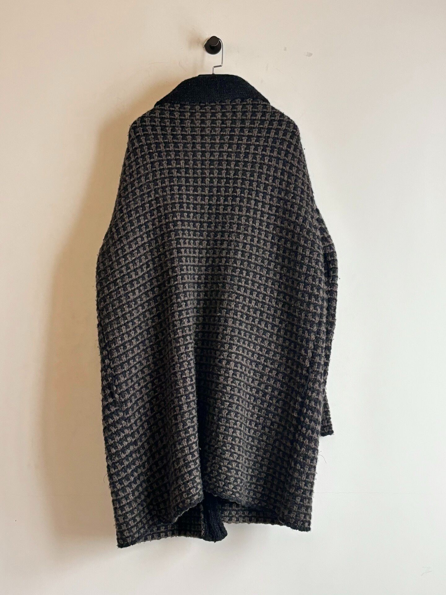 Dries Van Noten Checkered Robe Coat — label