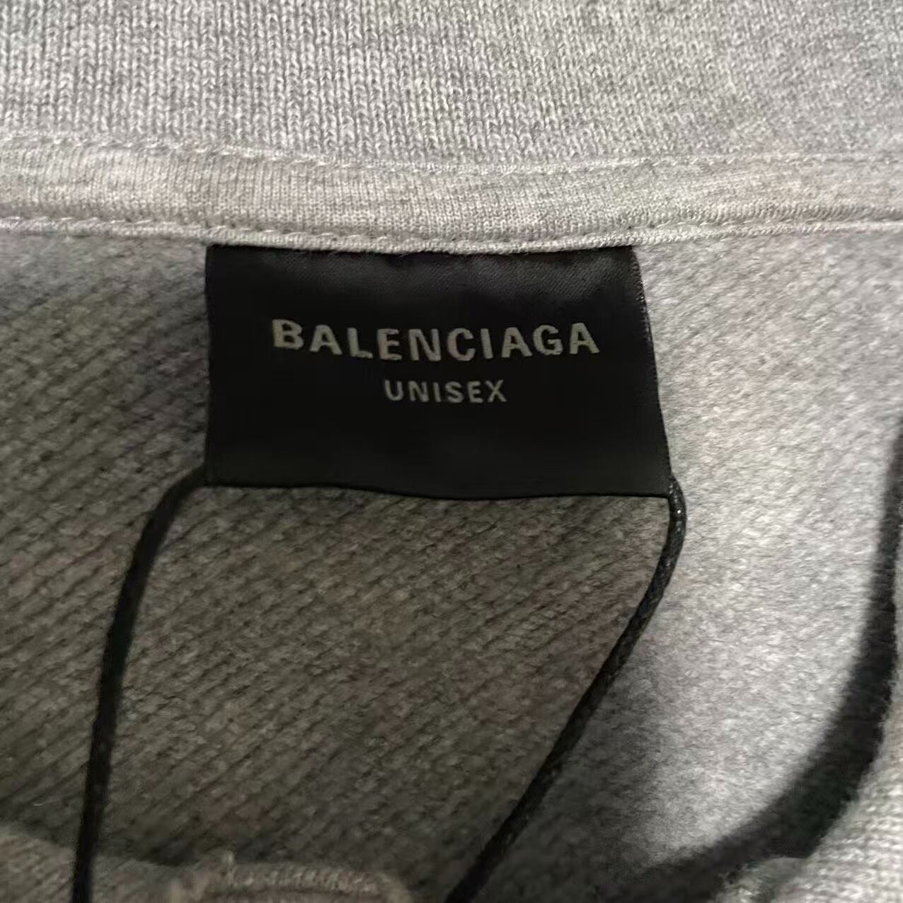Balenciaga 25SS Gray Blue Striped Polo — detail