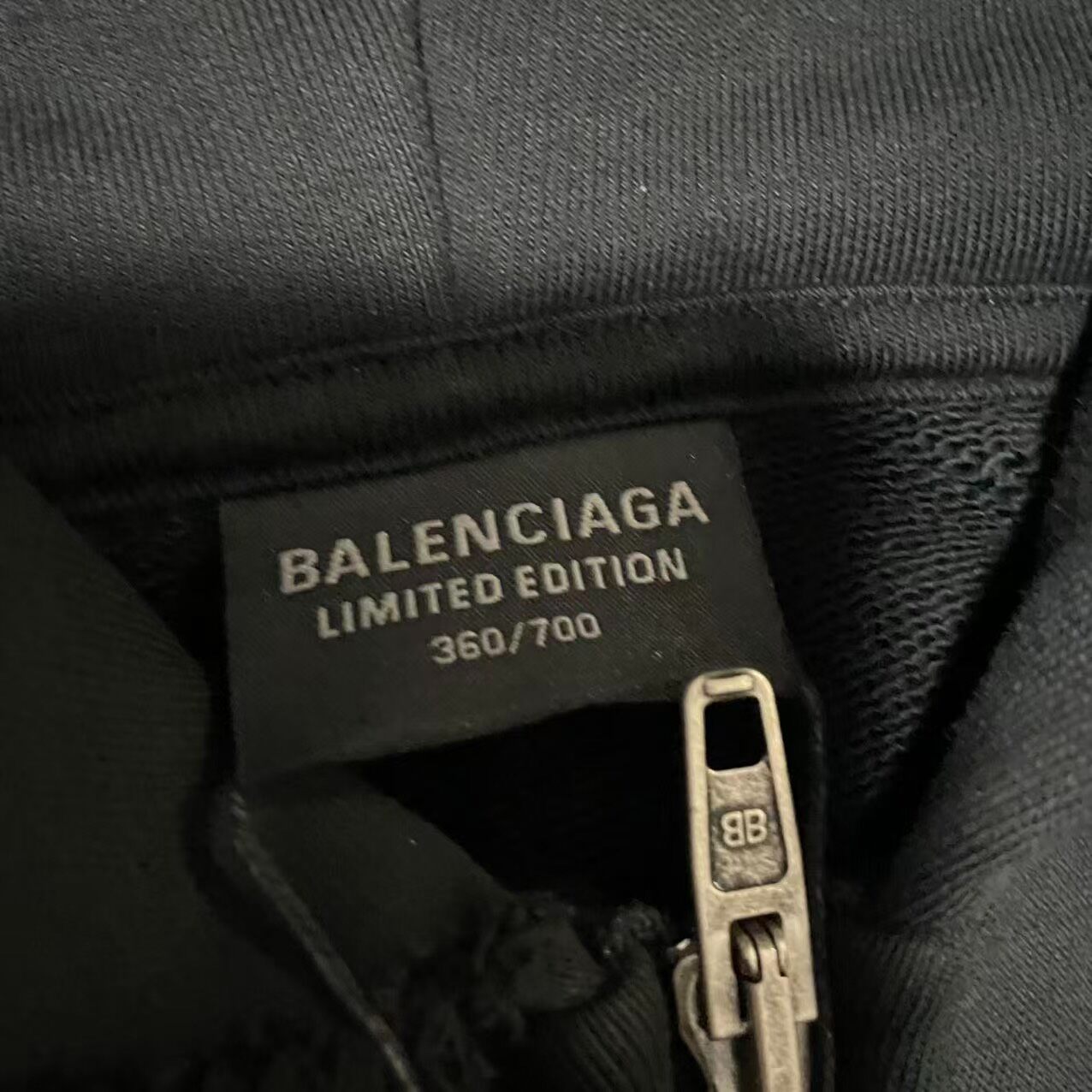 Balenciaga Archive Music Zip-up Hoodie — detail