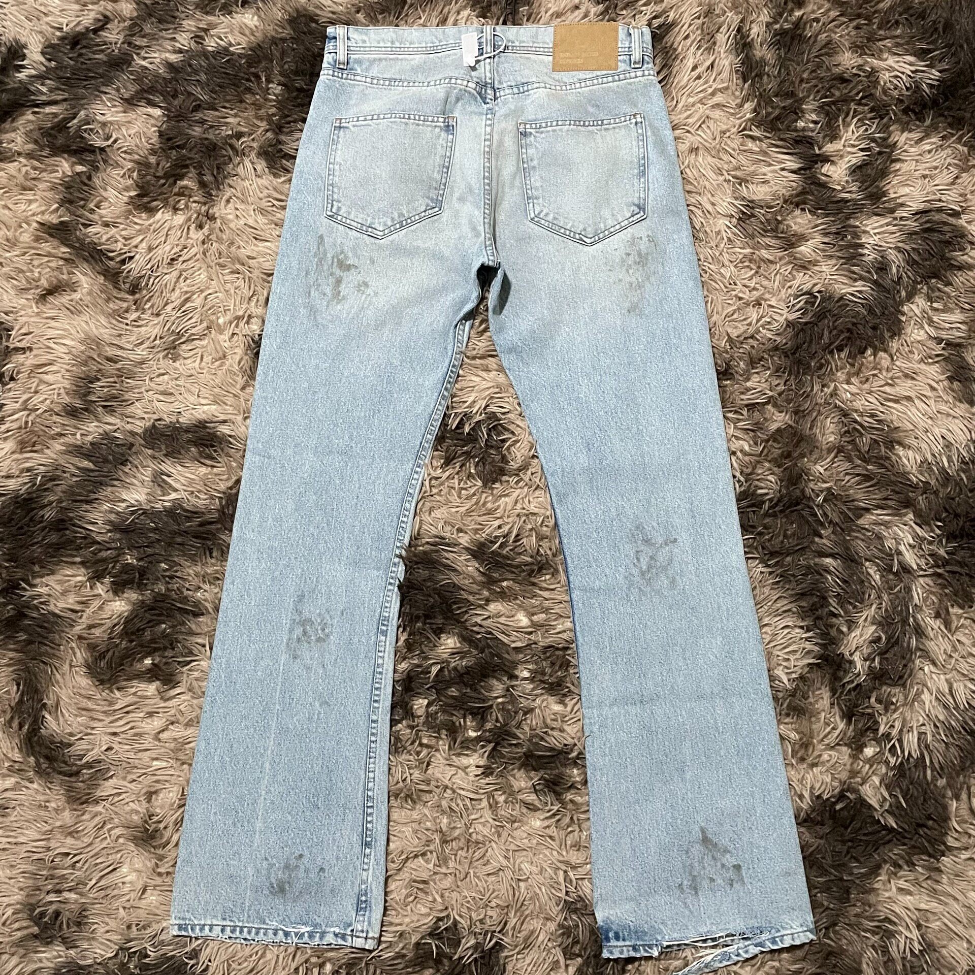 Enfants Riches Deprimes Flared Mud Jeans — front