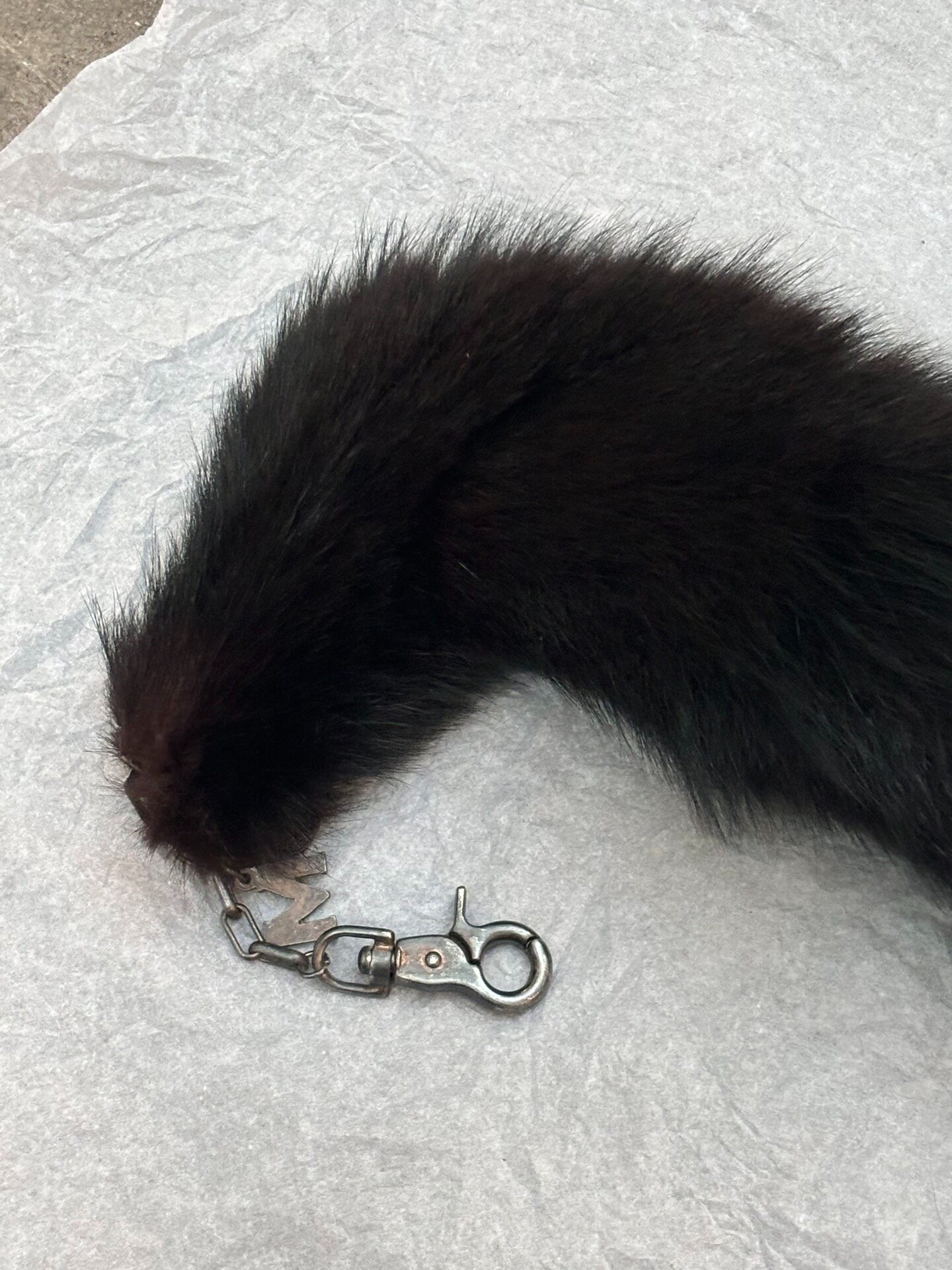 Alexander McQueen Fox Tail Keychain — back