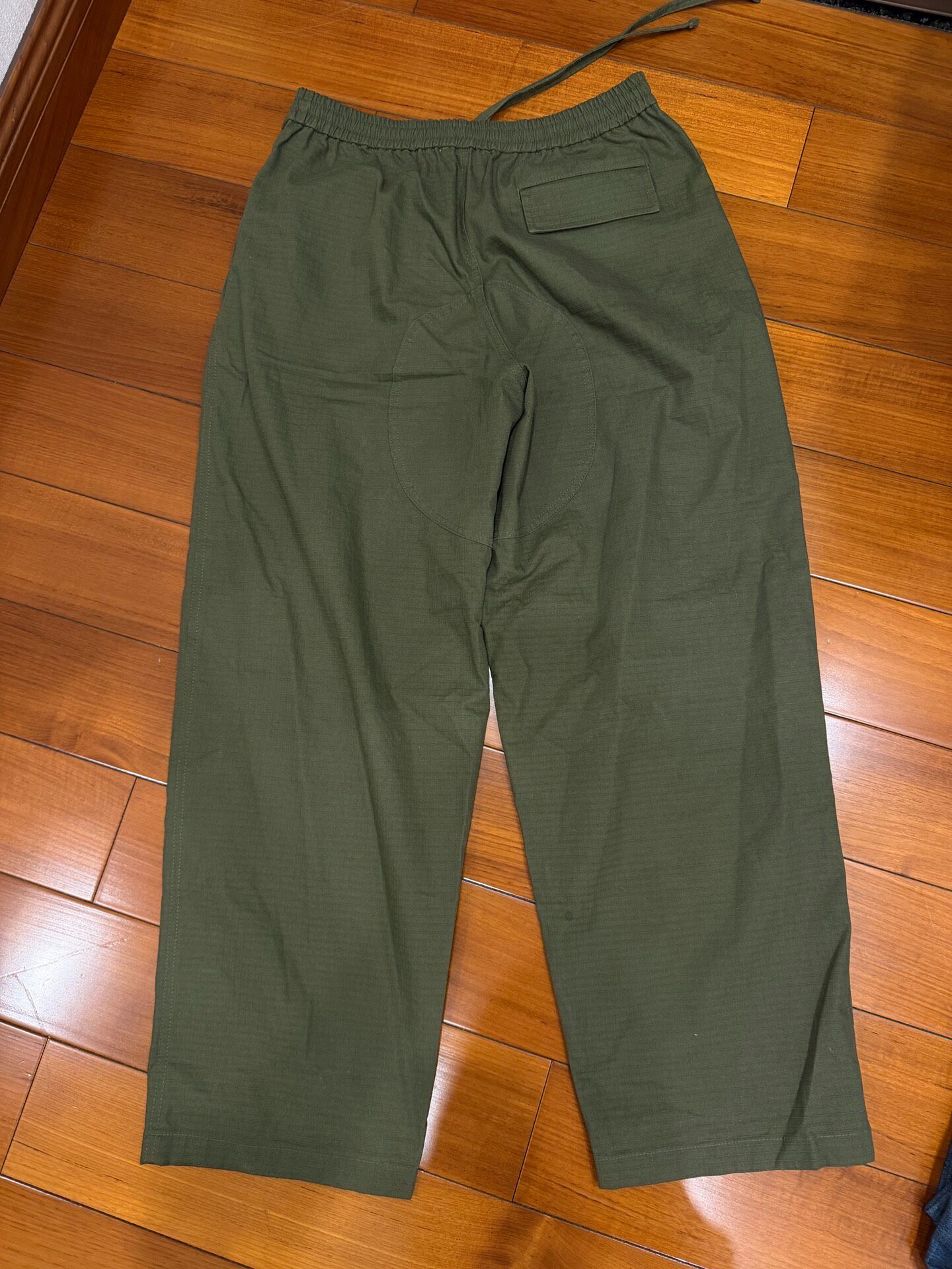 Acne Studio Olive Green Cargo Pants — front