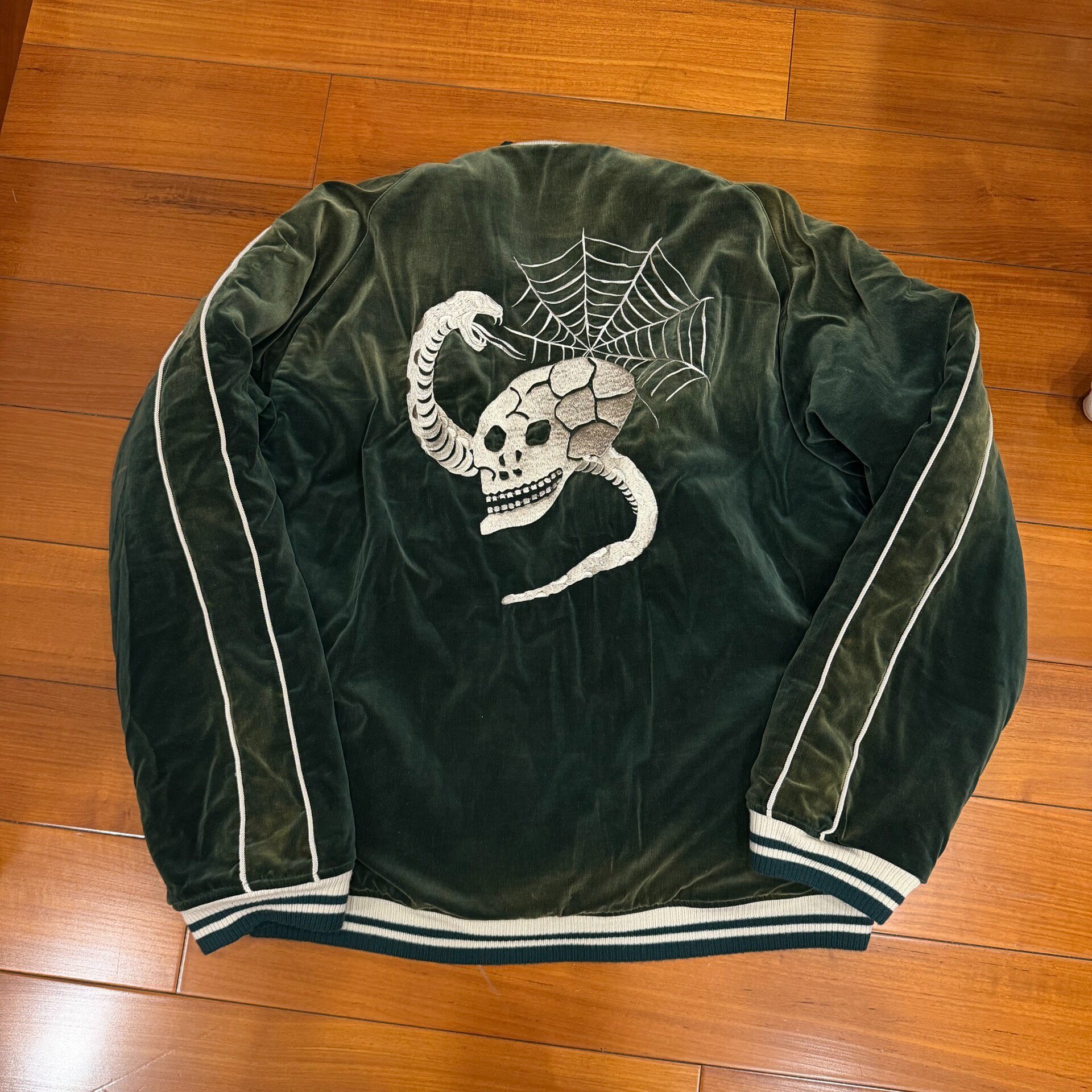 Maison Mihara Yasuhiro Velvet Souvenir Jacket — front