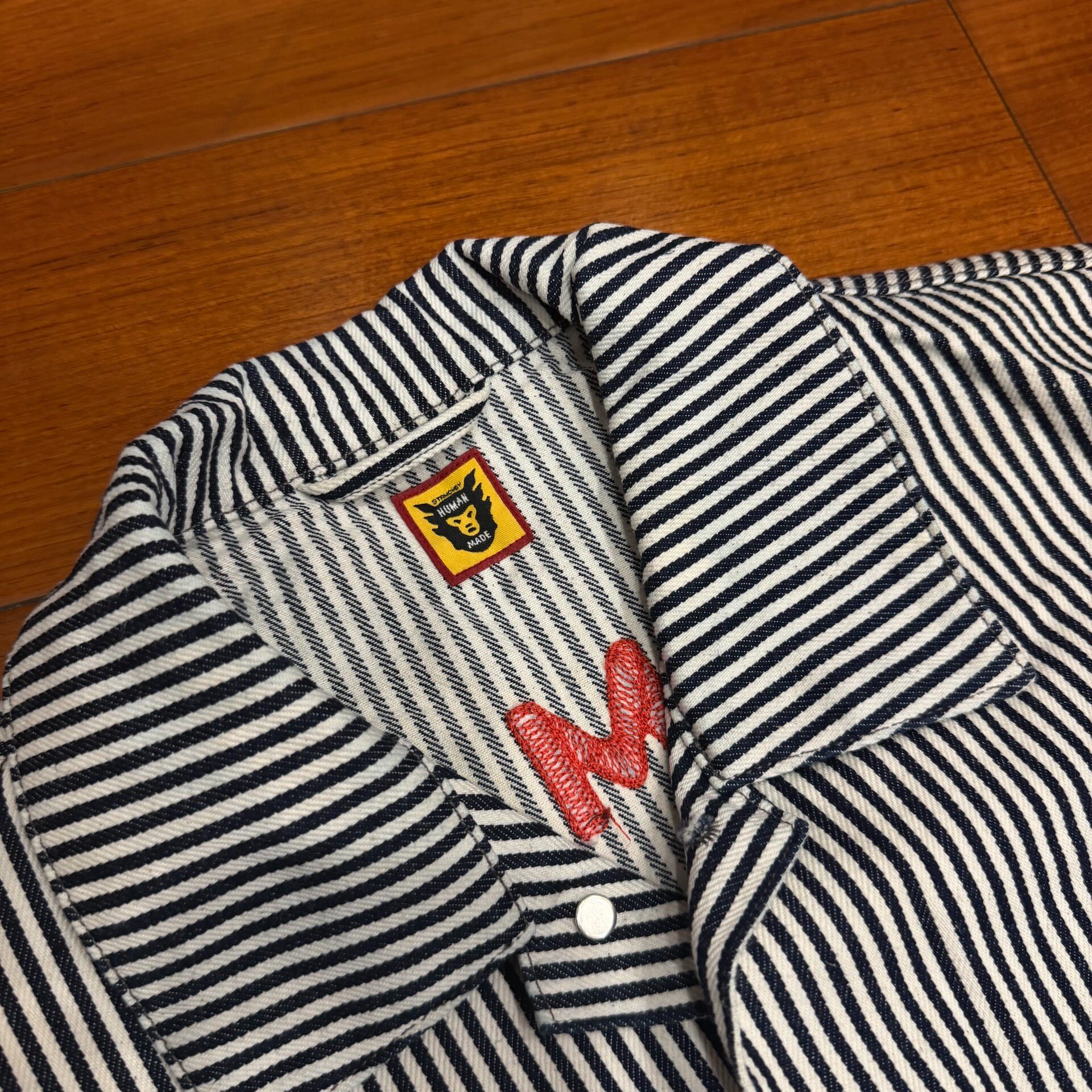 Human Made Striped Duck Work Jacket — detail