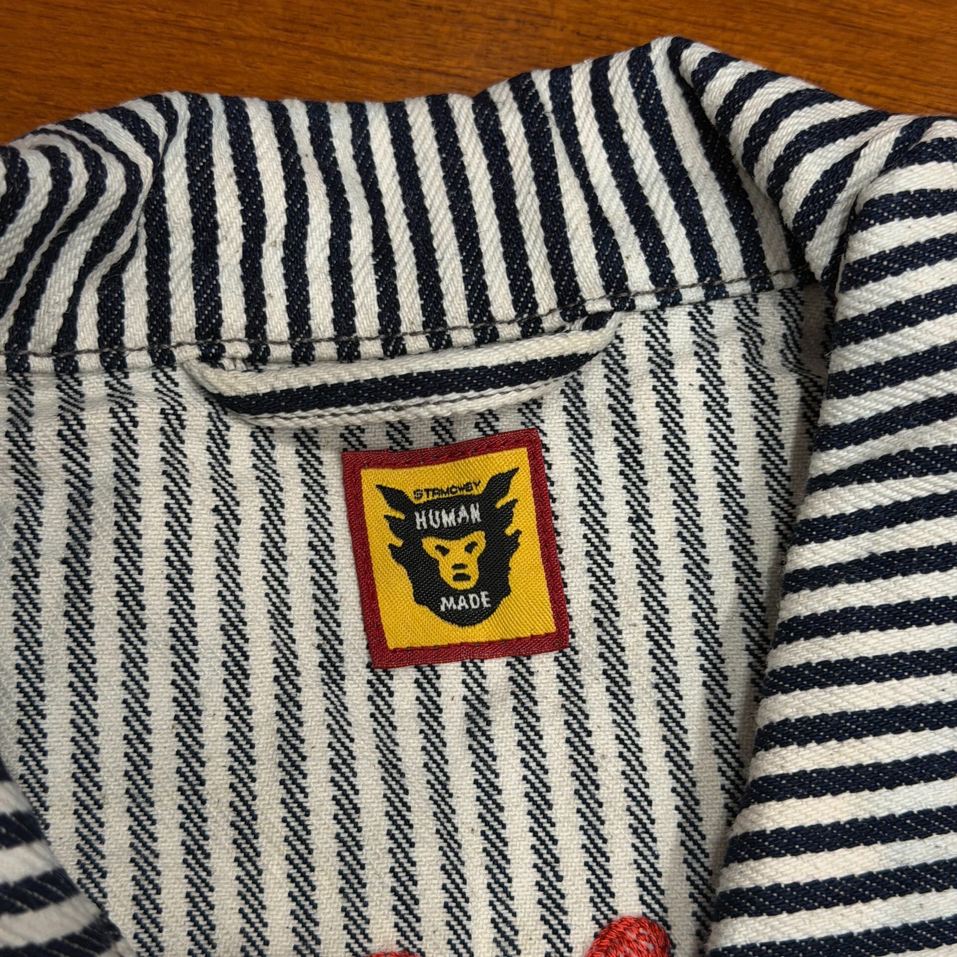Human Made Striped Duck Work Jacket — back