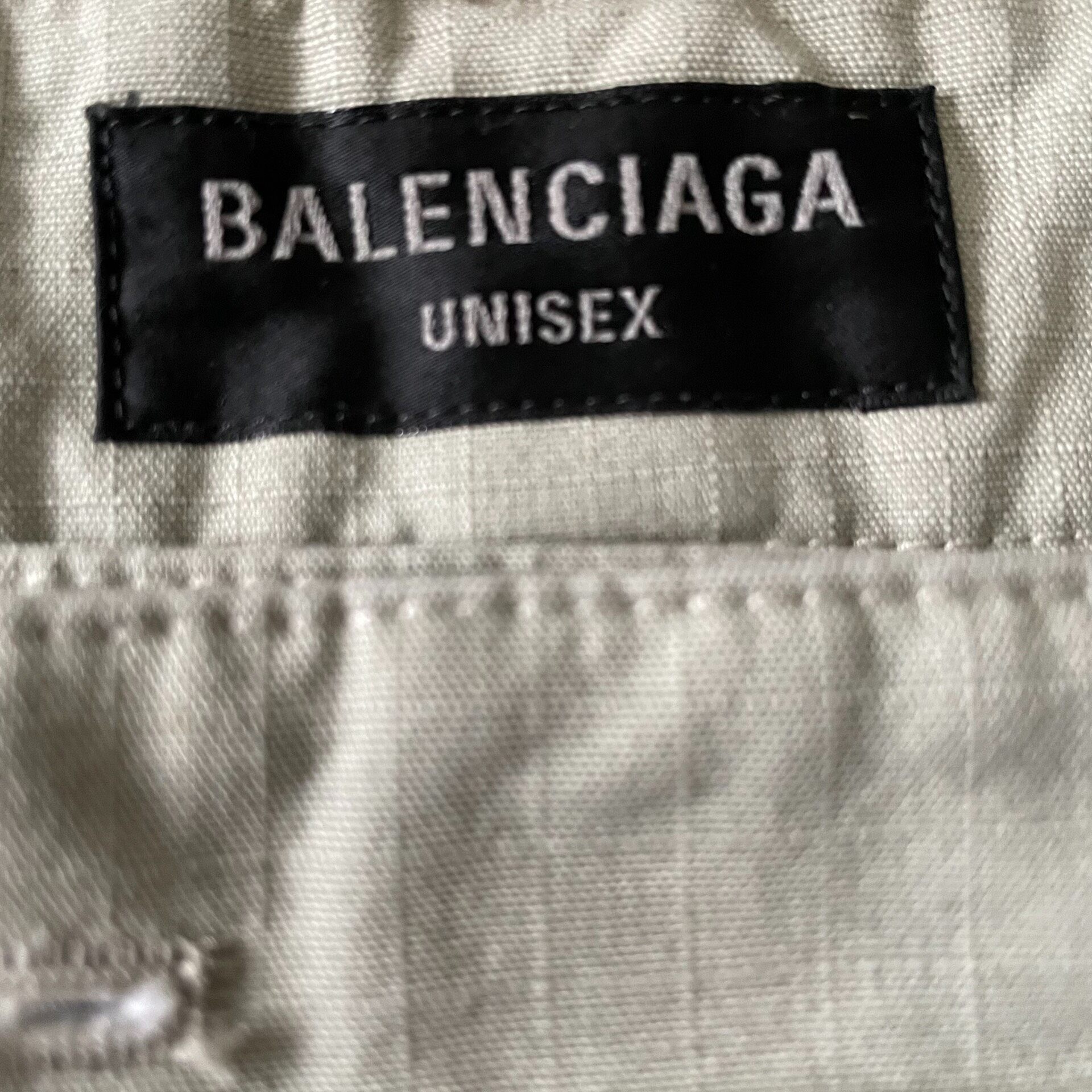 Balenciaga 25SS Men's Distressed Work Pants — detail