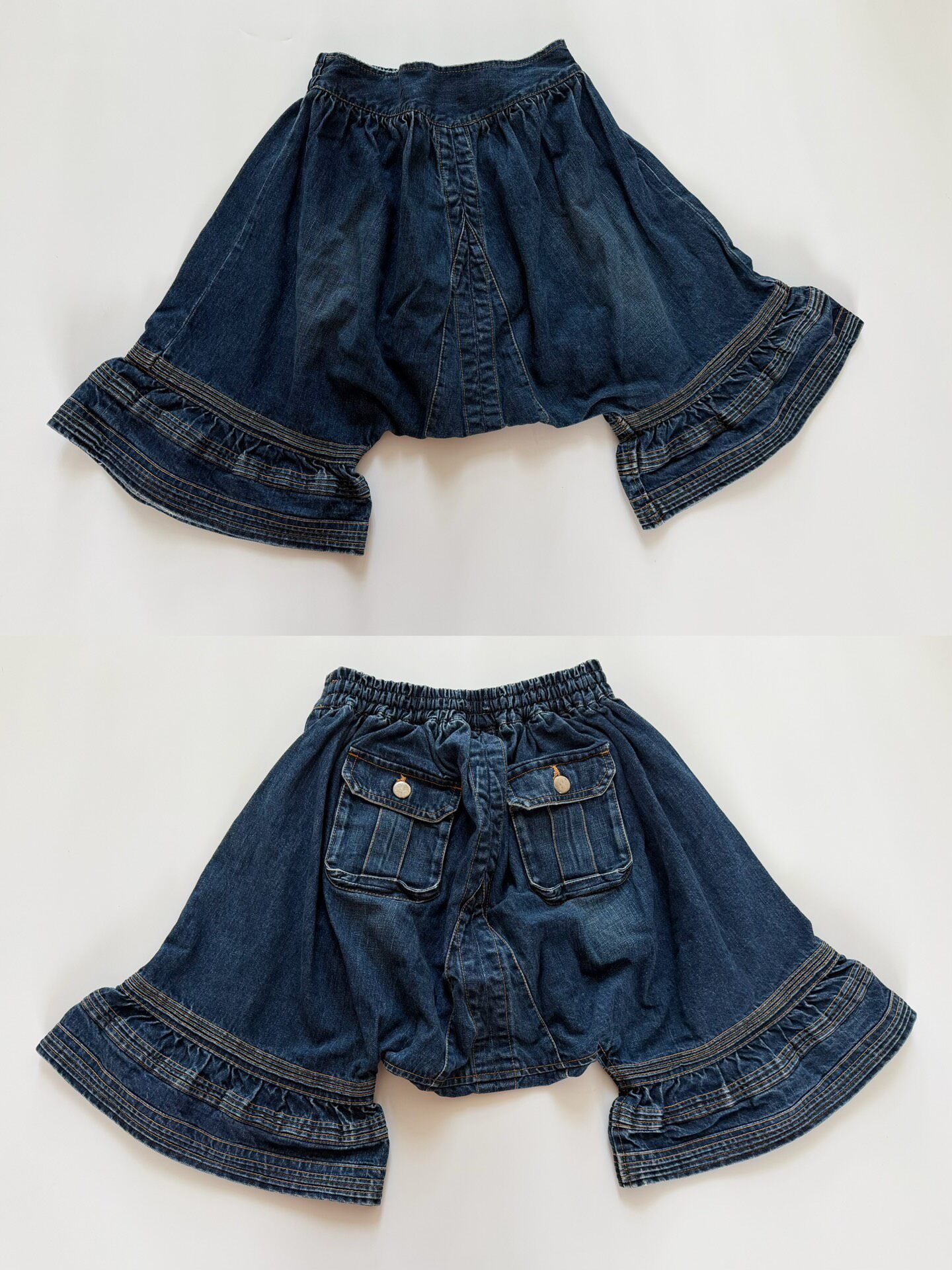 Comme des Garçons Tricot Denim Shorts — front