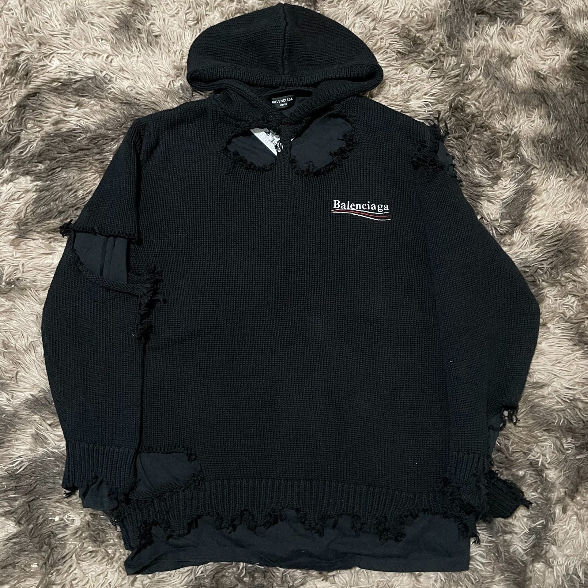 Balenciaga Distressed Fake Two-Piece Sweater