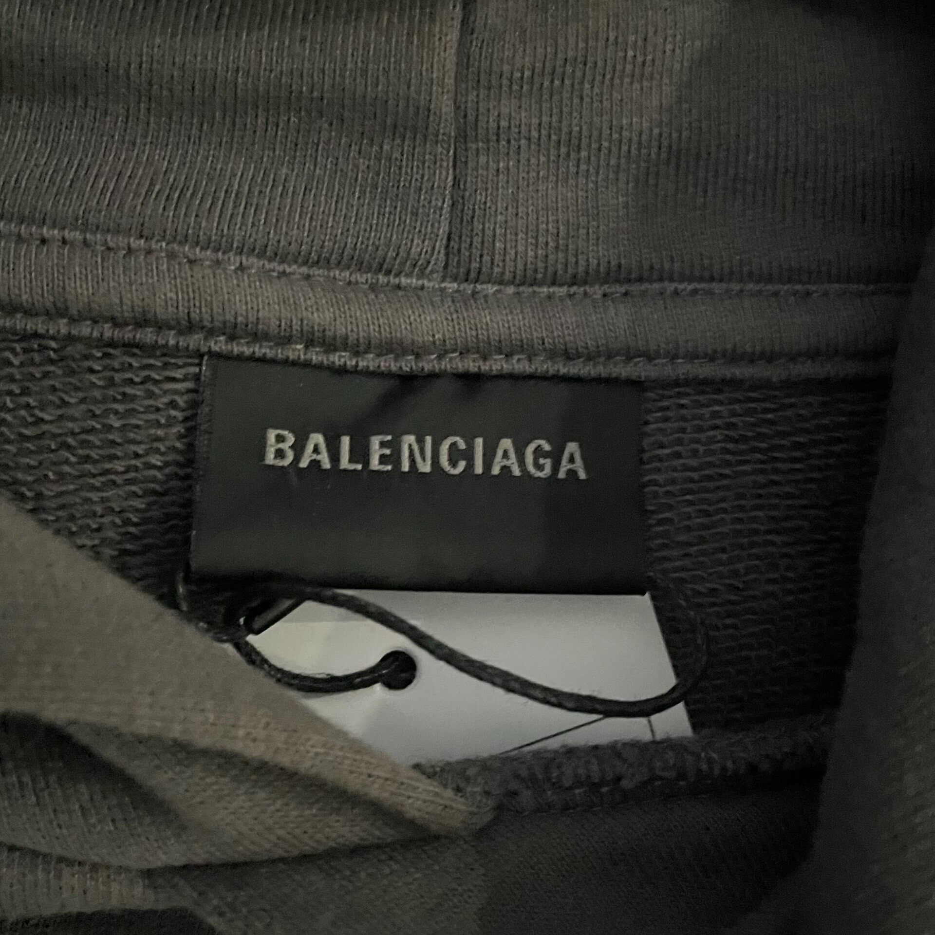 Balenciaga FW22 Distressed Hoodie — detail