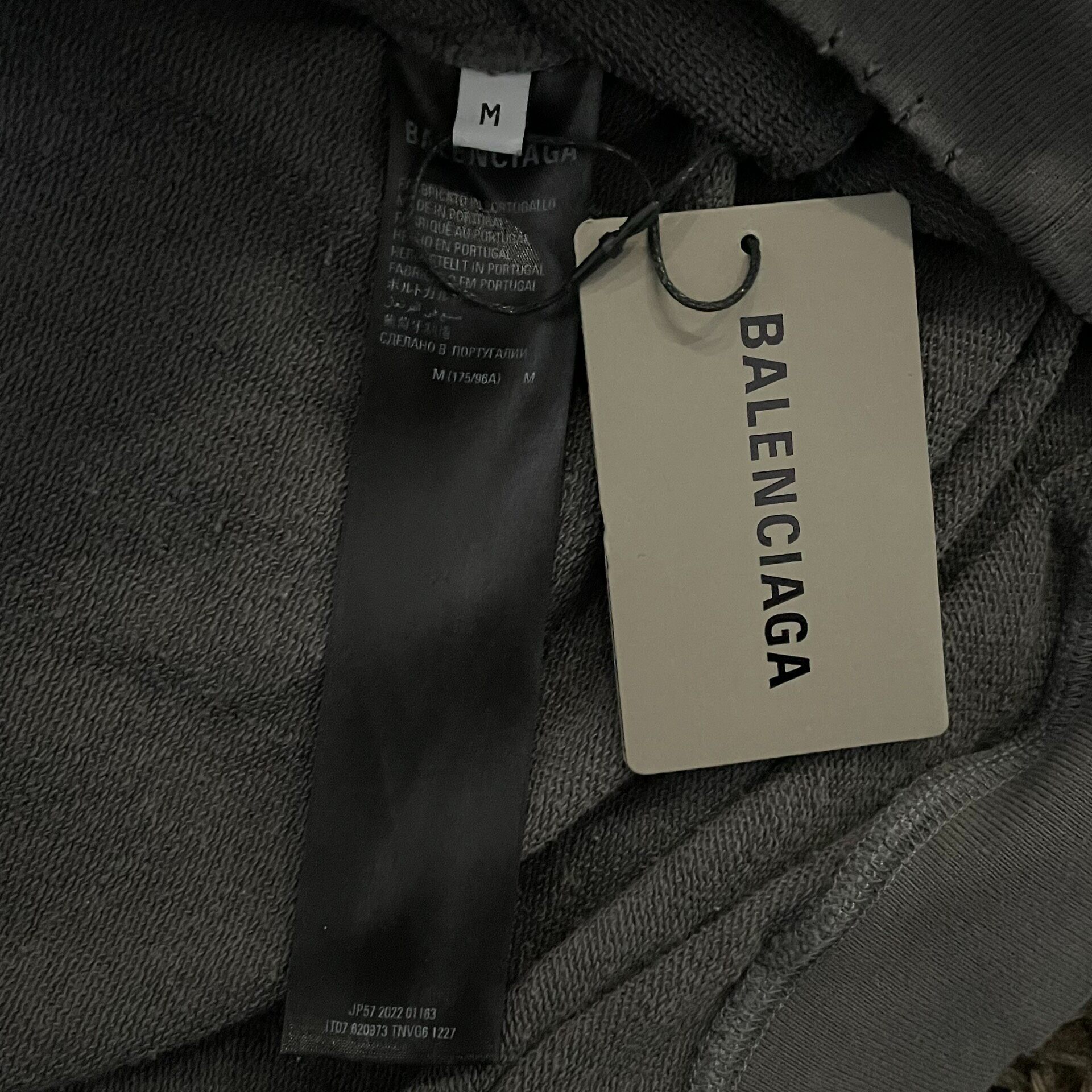 Balenciaga FW22 Distressed Hoodie — back