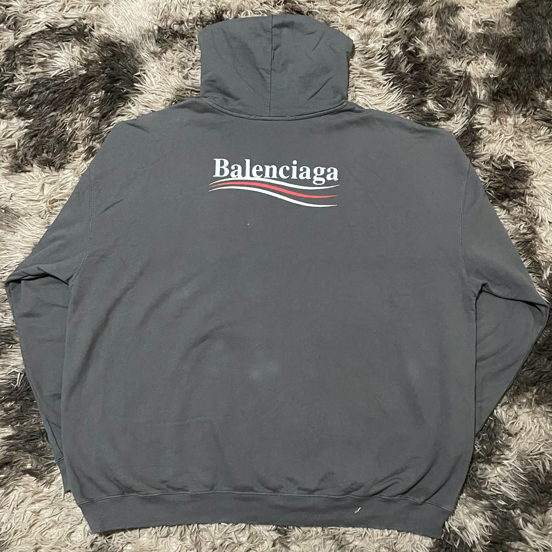 Balenciaga FW22 Distressed Hoodie — front